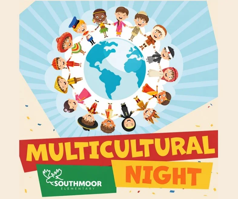 Southmoor Elementary&rsquo;s Multicultural Night is coming up on Thursday, May 14, 5:30-7pm and we can&rsquo;t wait to celebrate with you!

Fill your passport as you visit country tables, enjoy music and tastes of food from around the world, visit cr