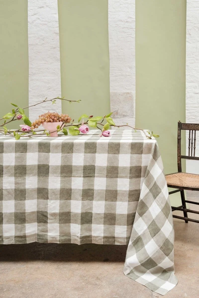 Green Gingham Tablecloth — gulp loves