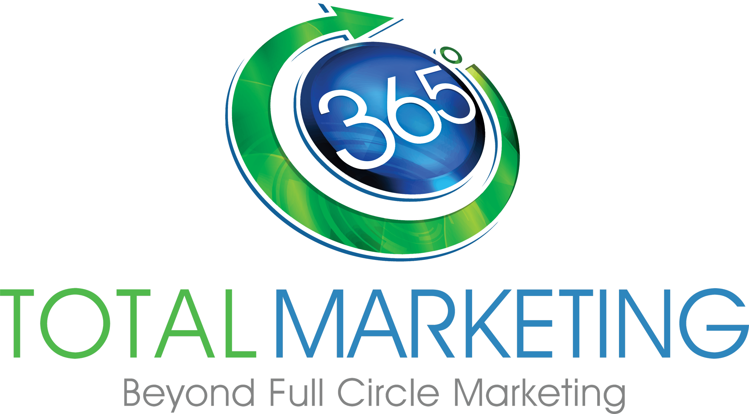 365 Degree Total Marketing - Angled Futuristic Logo with Name _ Slogan (Color - Vertical).png