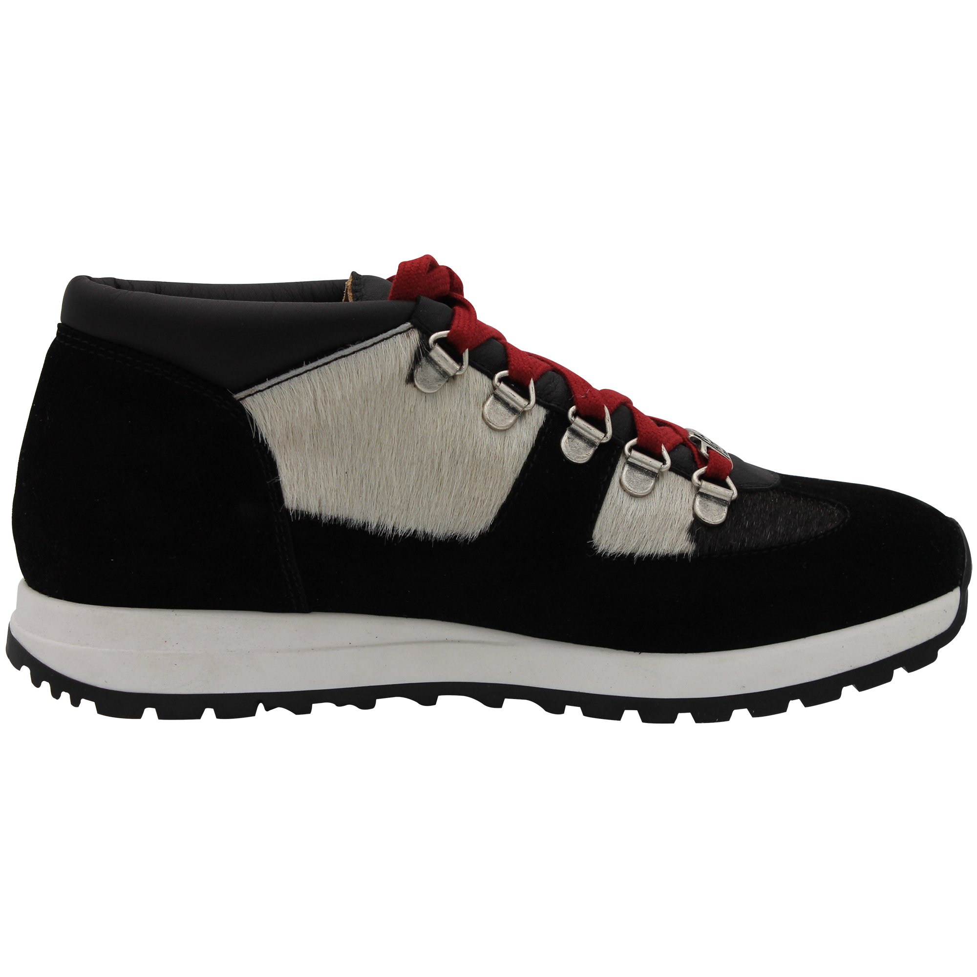 GARGALLO 1960 - Black Suede & Black / White Cowhide