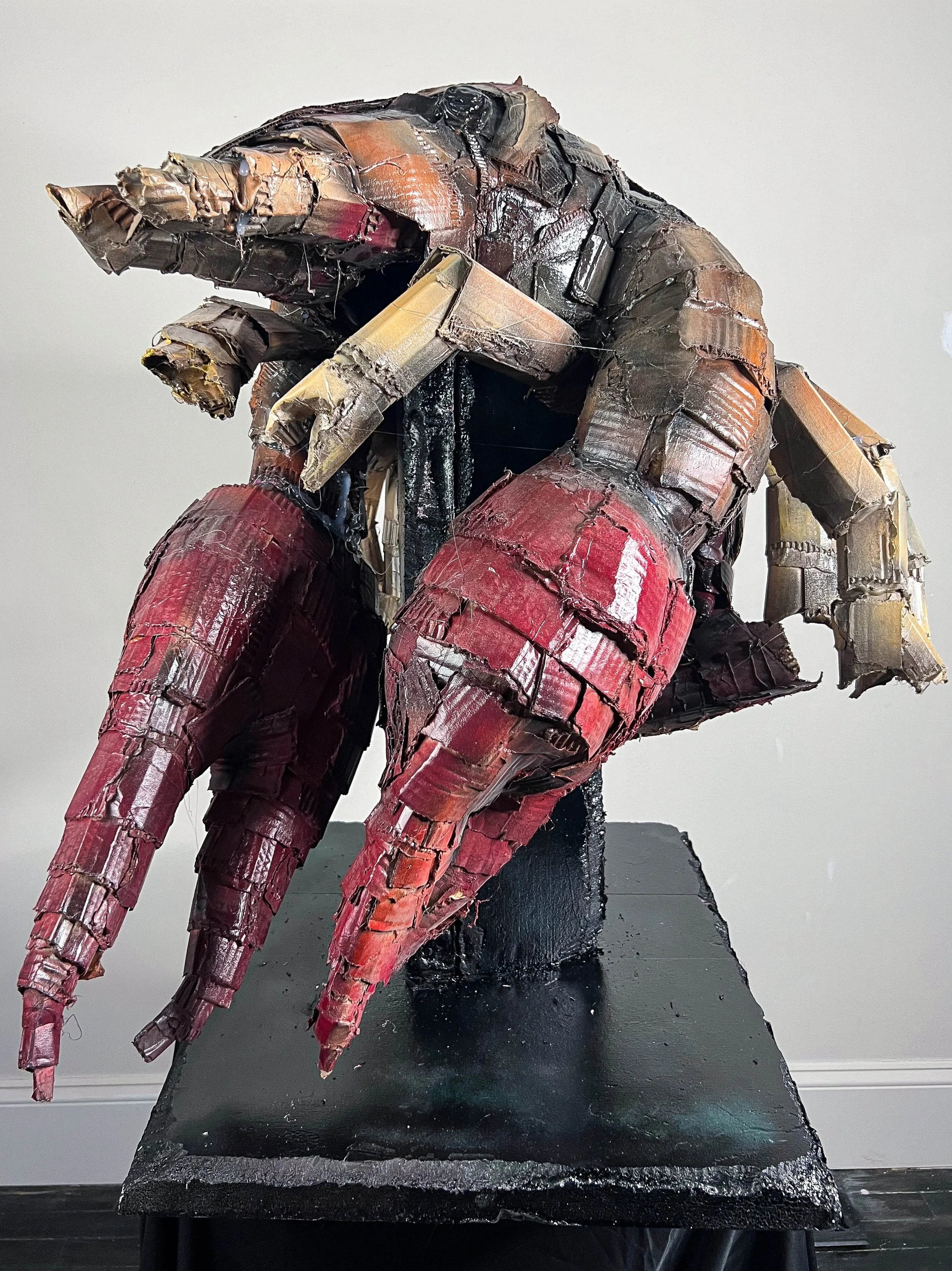 Crayfish, 2022, Cardboard, Helmet, Hot Glue, Paint, Not Available