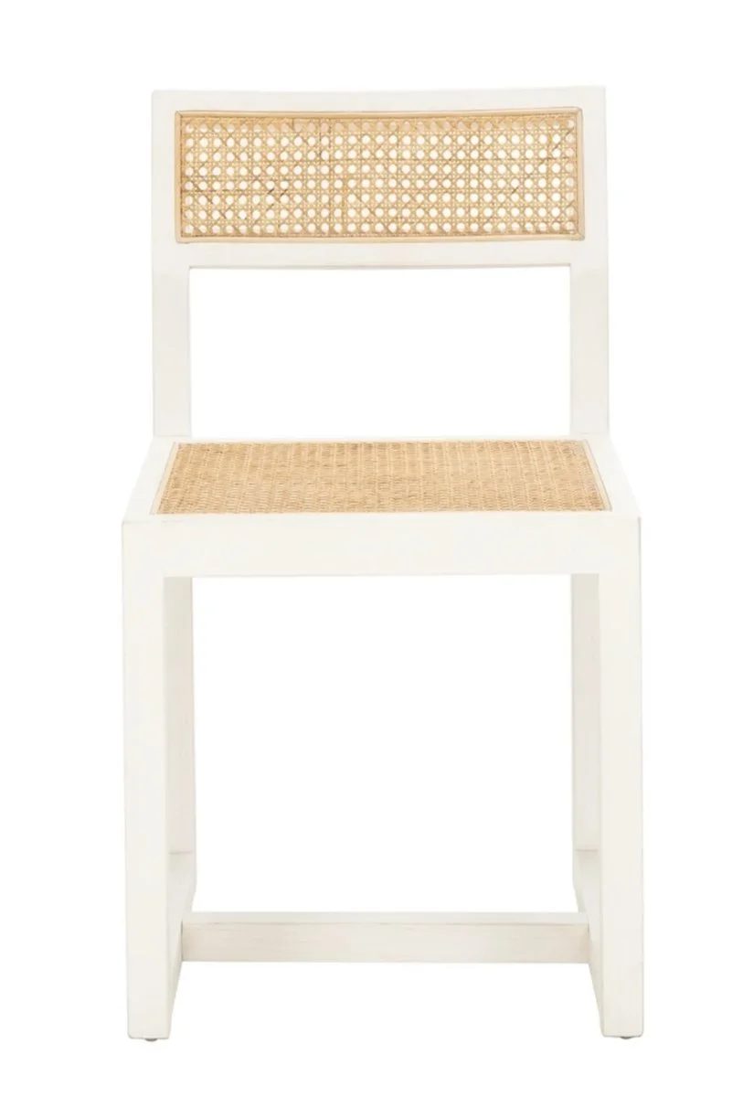 Cane and White Chair