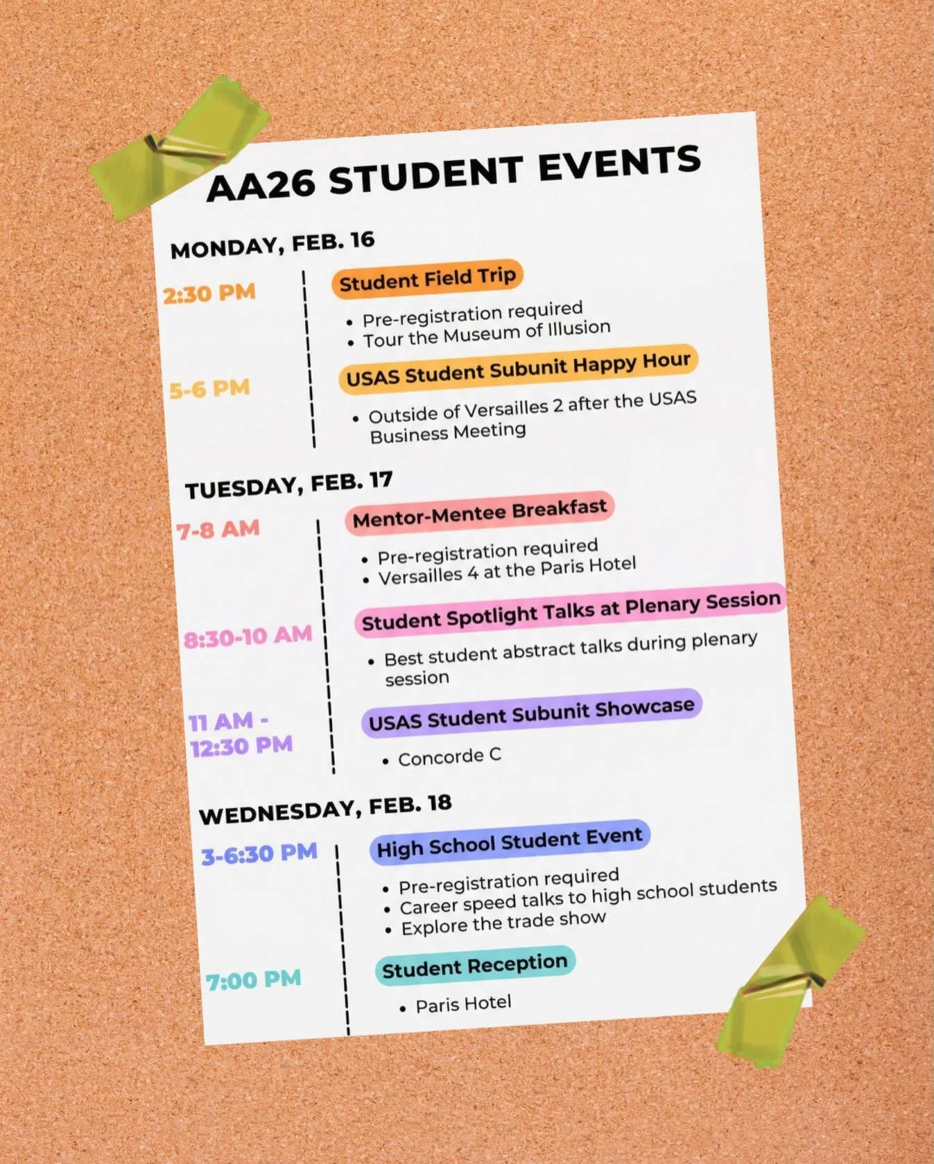Student events at #AquacultureAmerica2026 are here! 🎓. 

Join us for networking, mentorship, and student highlights throughout the week at Las Vegas, NV

For questions, contact: 
✨Julia (jgrenn@d.umn.edu)
✨Abdul (aao0022@auburn.edu)