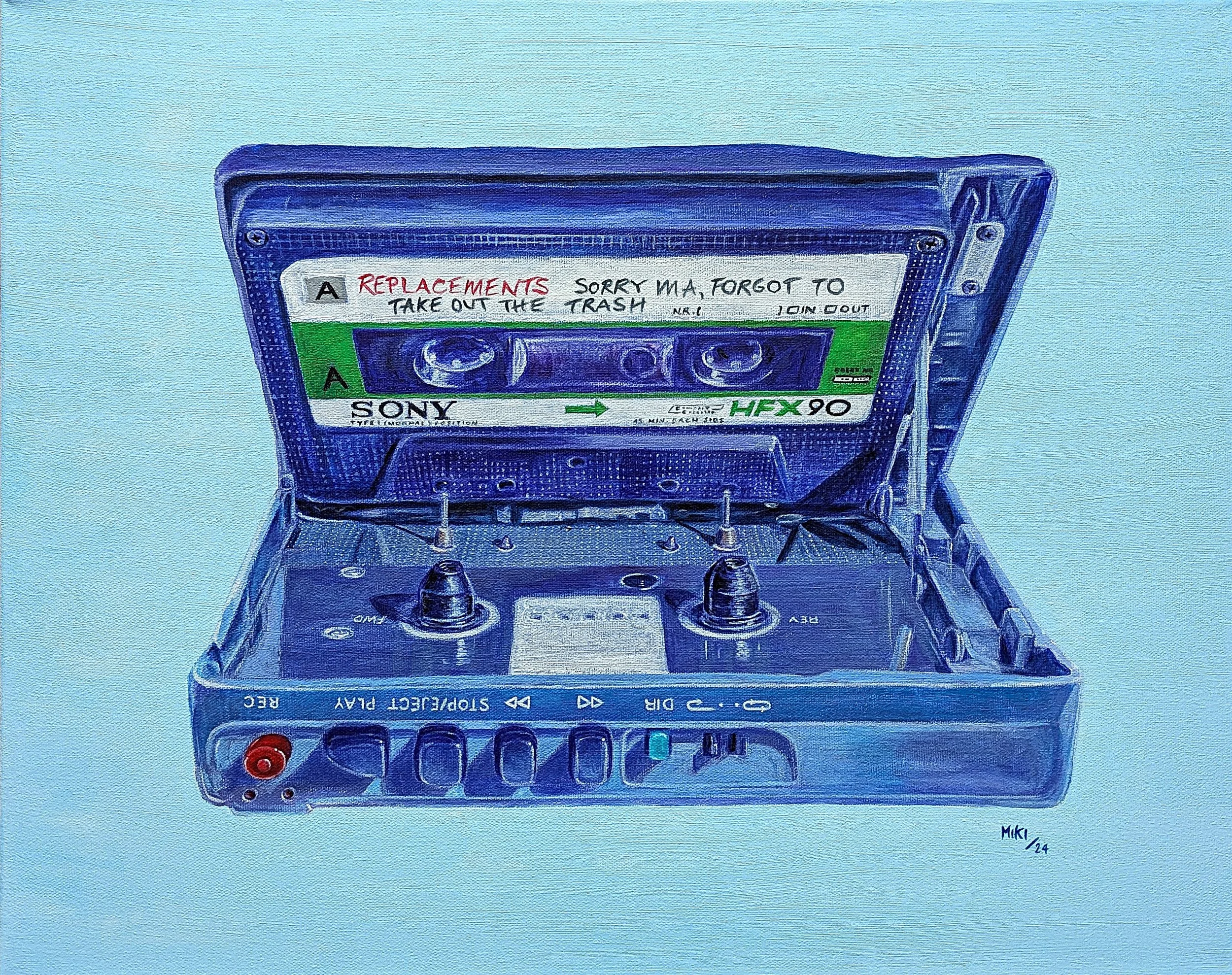 "WM-GX35 aka: Sorry Ma" acrylic paint & marker, 16" x 20", April 2024