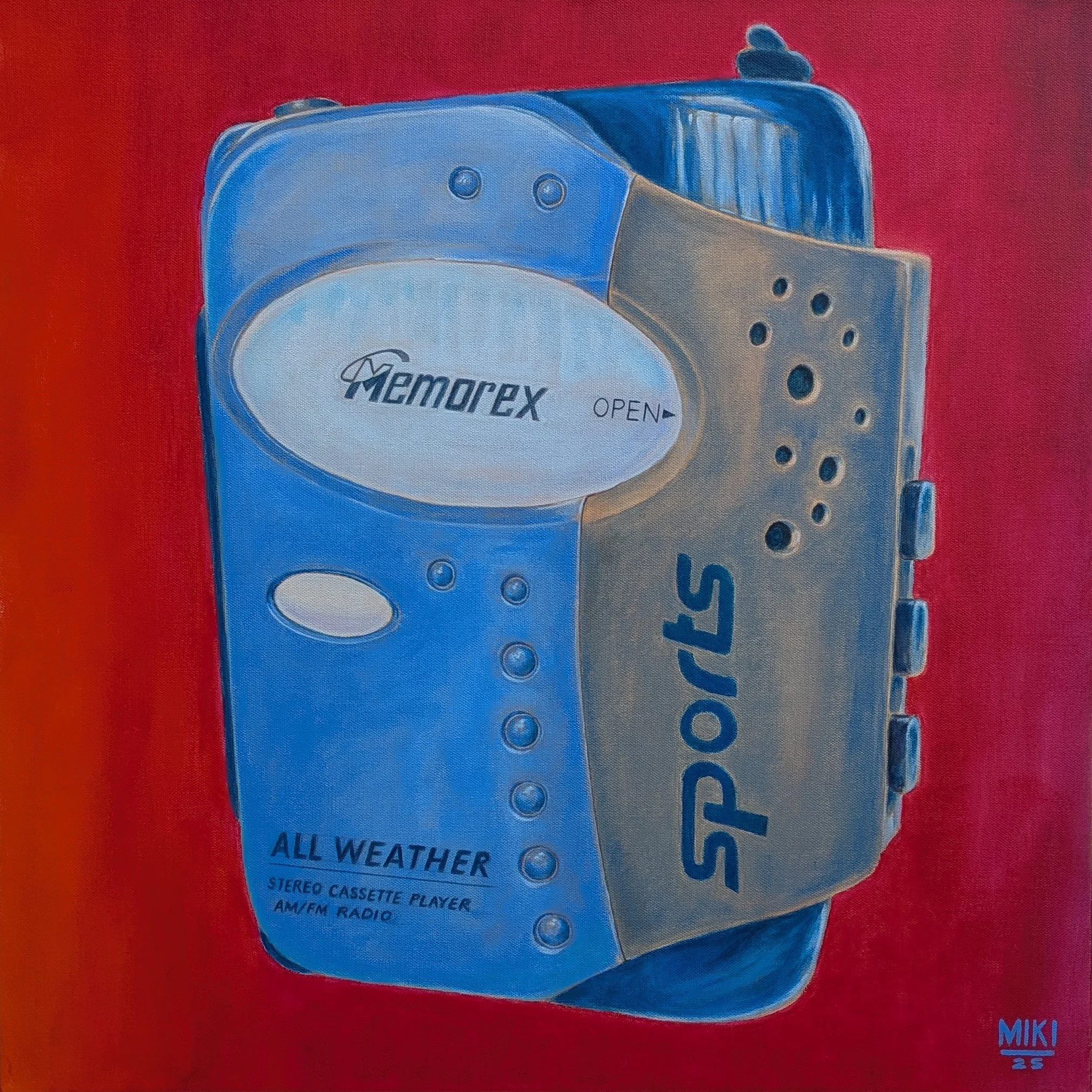 "Memorex All Weather", acrylic paint on canvas, June 2025
