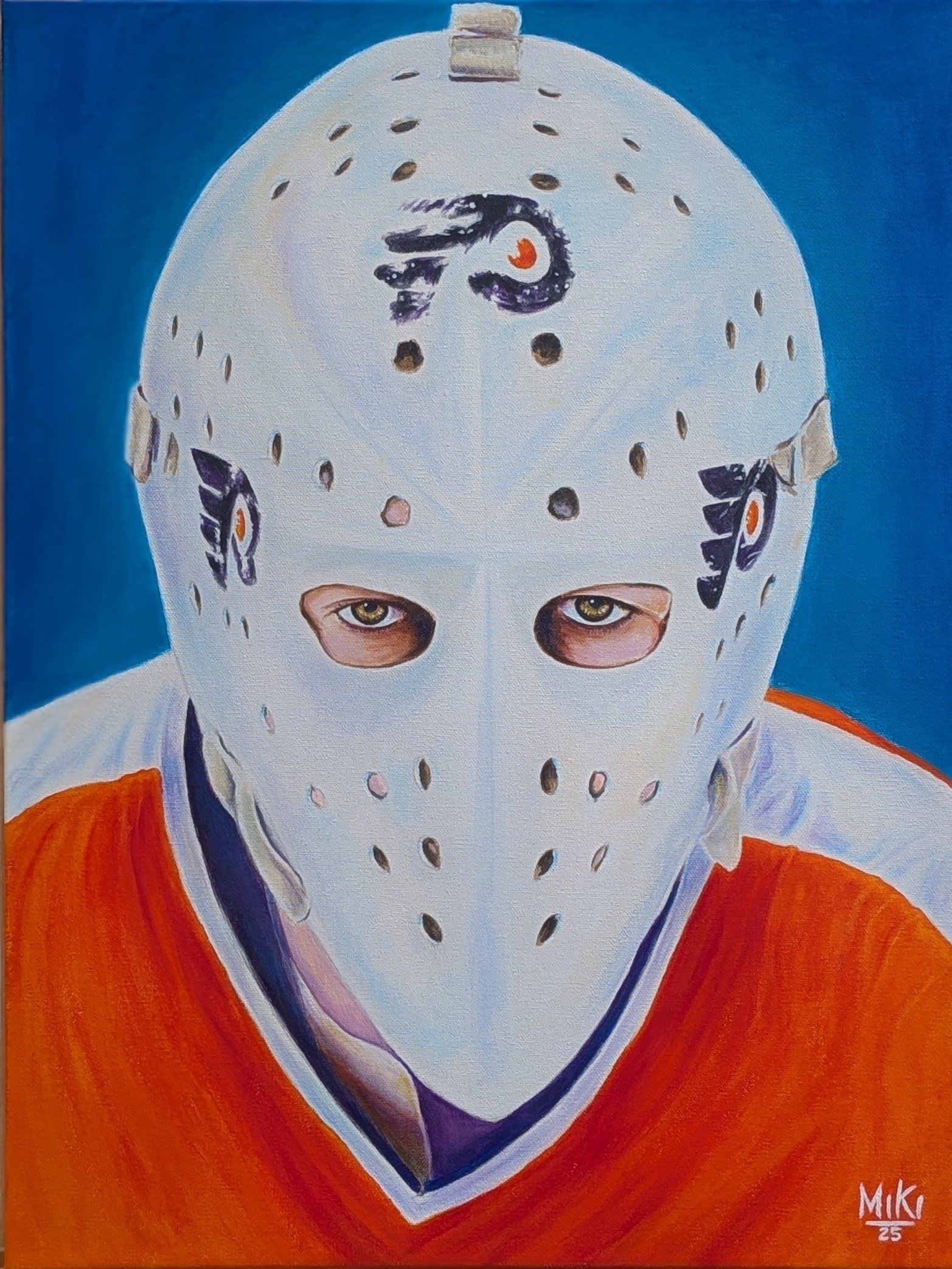 "Bernie!", acrylic paint, 18" x 24", September 2025