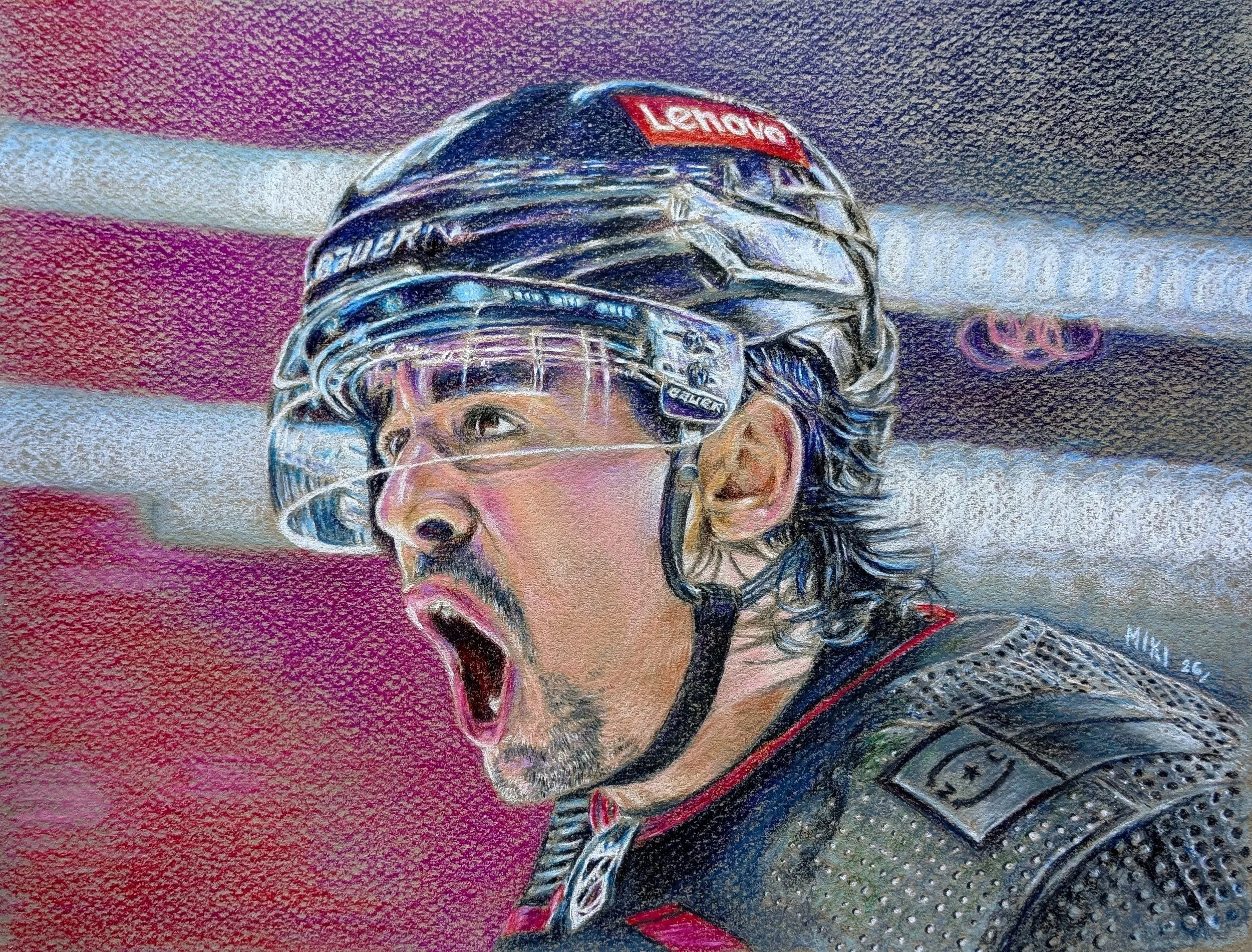"Seth!" colour pencil, 8 1/2" x 10 1/2", February 2026