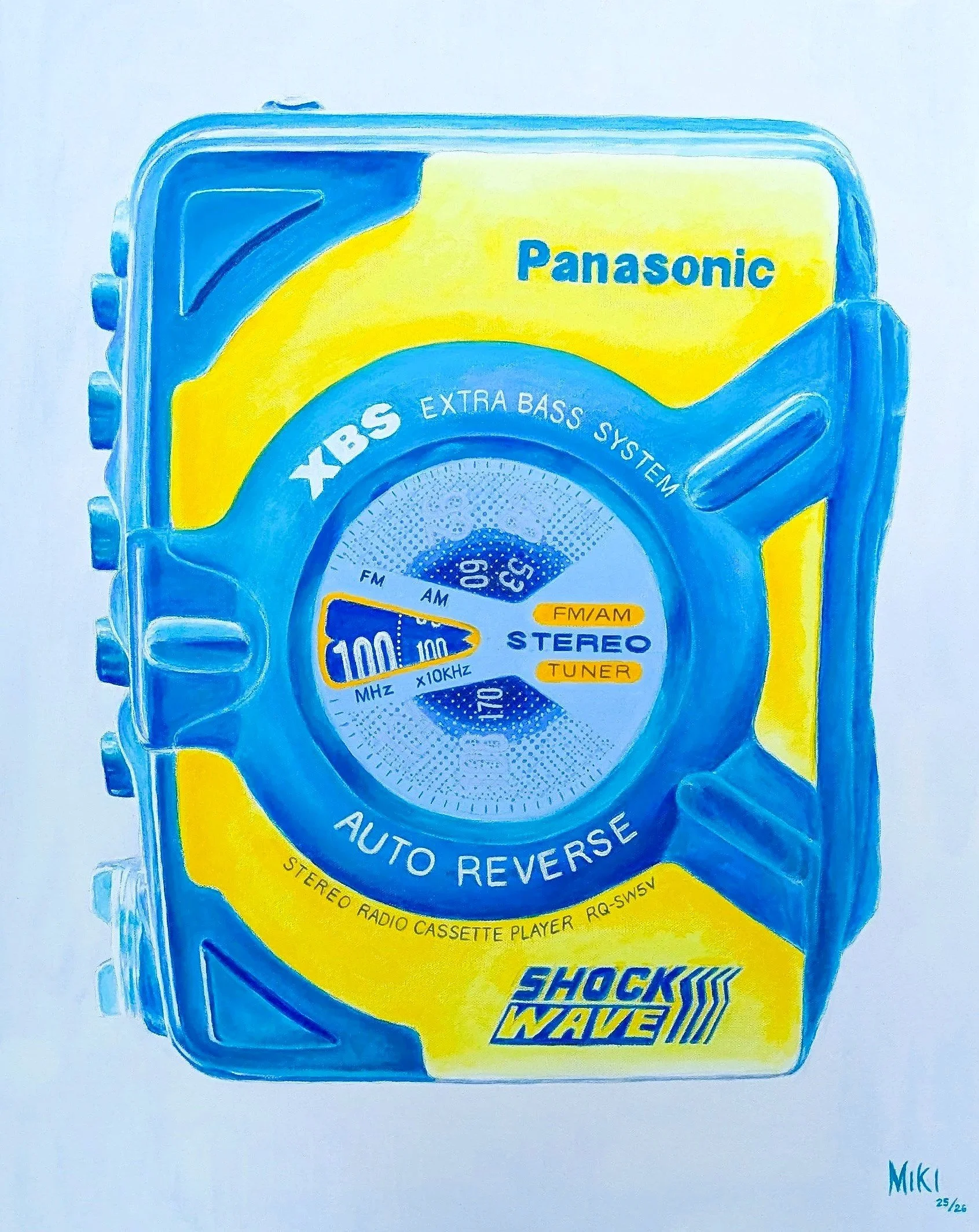 "Panasonic Shock Wave" acrylic paint, 24" x 30", January 2026