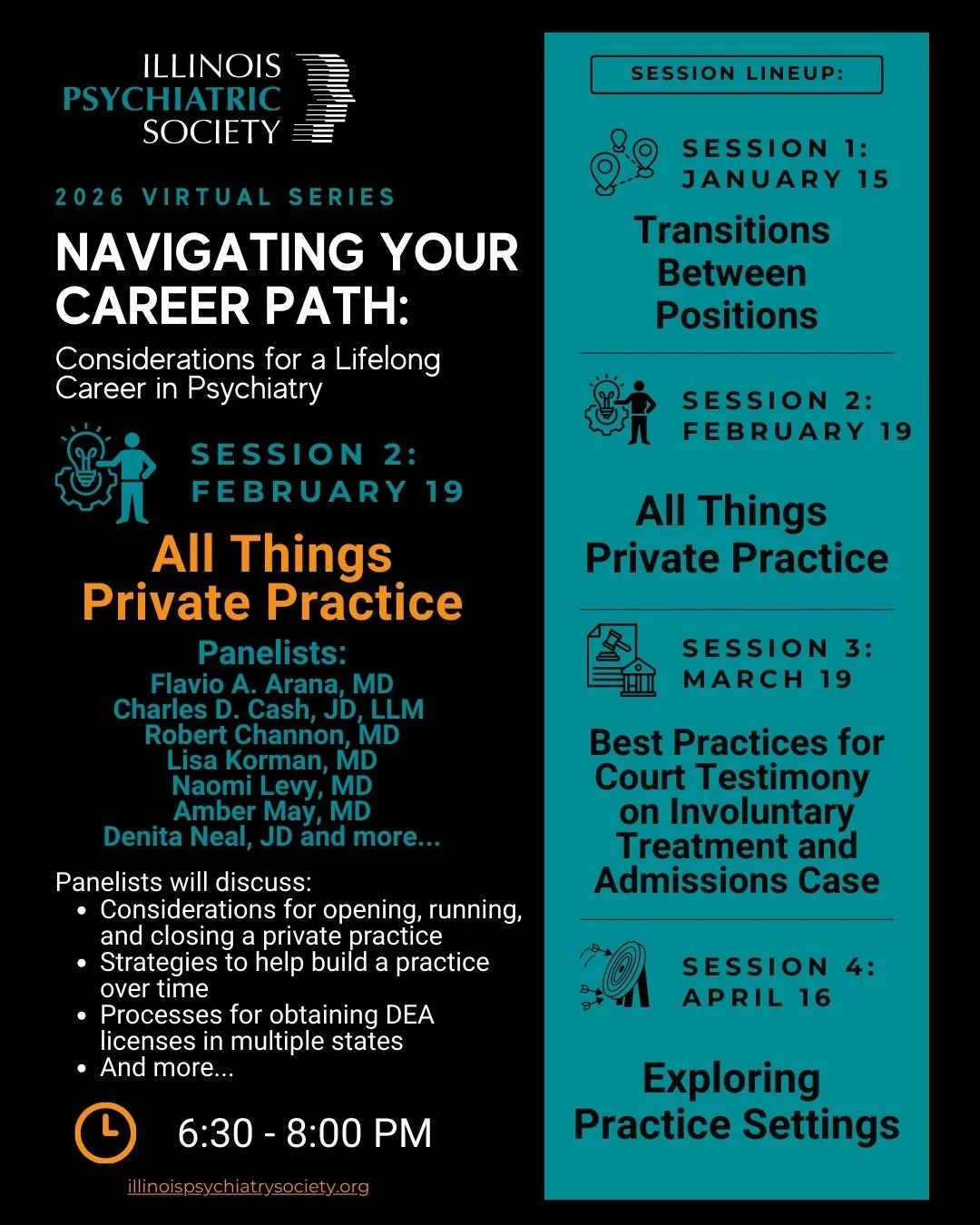 2026 Virtual Series- Navigating Your Career Path: Considerations for a Lifelong Career in Psychiatry