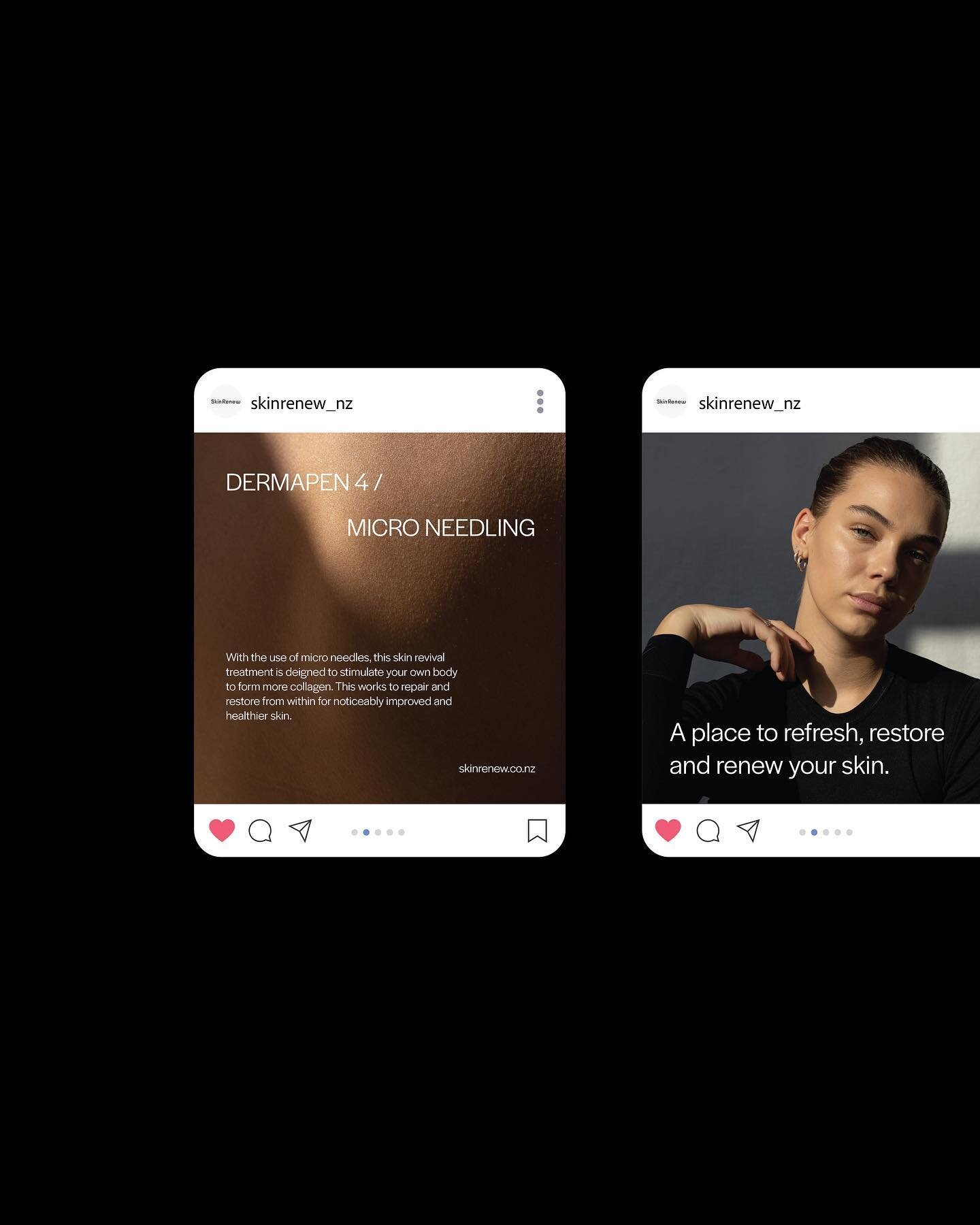 Gram templates for @skinrenew_nz 🖤

Our Instagram Strategy &amp; Design is quickly becoming one of our most lusted after service! DM us to book your spot if you&rsquo;re after a Insta presence that feels on brand, aligned and cohesive 💻