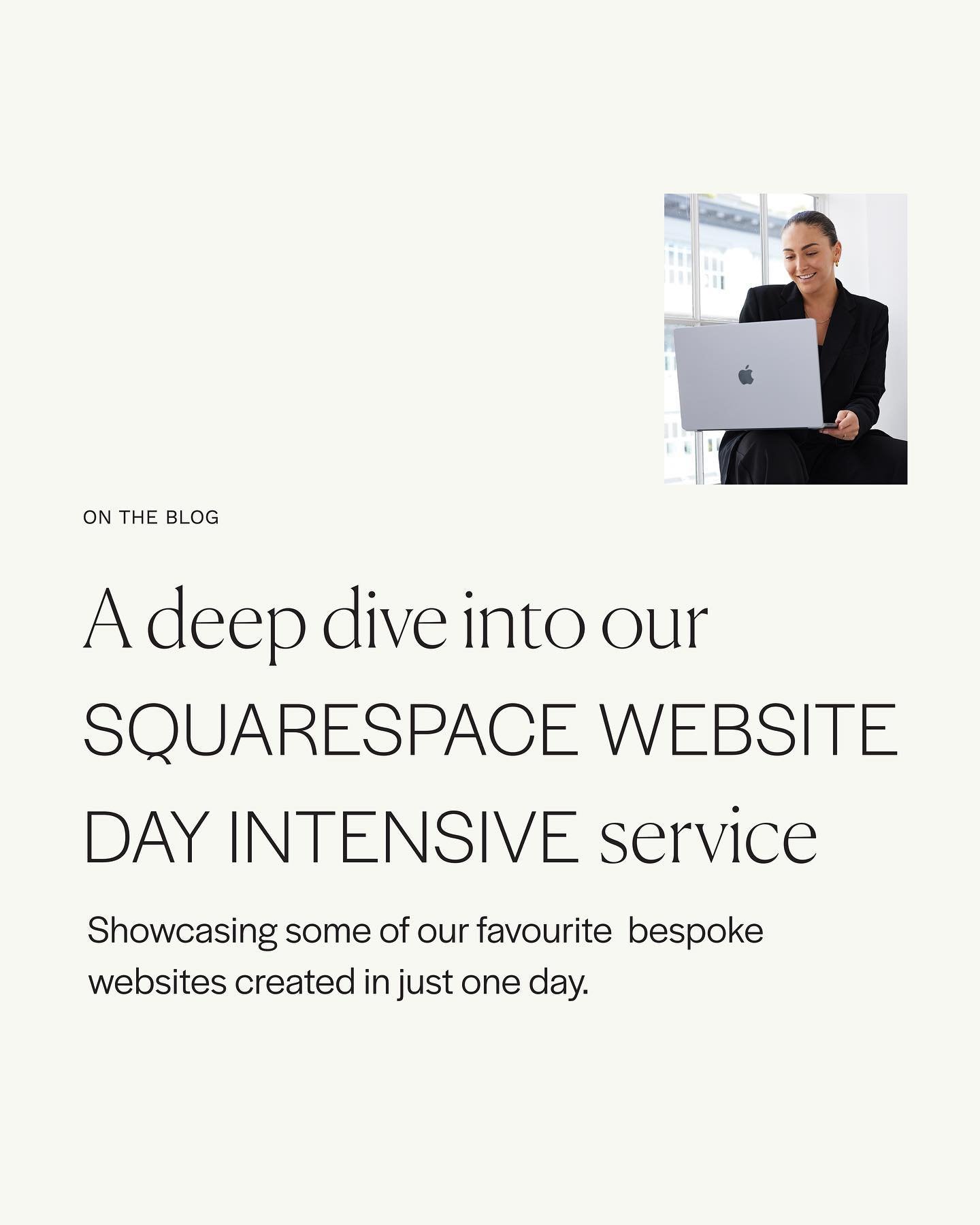 Picture this: a 5-page Squarespace website, tailored to perfection, crafted by a pro with years of experience (that&rsquo;s me) and delivered to you, ready to make your mark on the world&hellip;within a mere 24 hours 💻🖤

This isn&rsquo;t your ordin