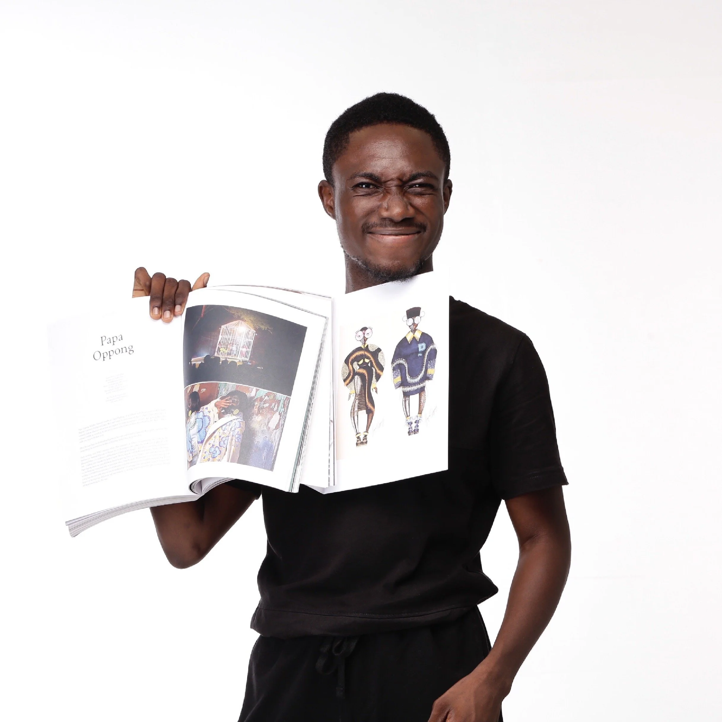 “This volume is a special edition dedicated to a formidable and super talented young man, PAPA OPPONG whose VISION is beyond what we could ever imagine.”  — Voix Meets Mode; Vol. 4