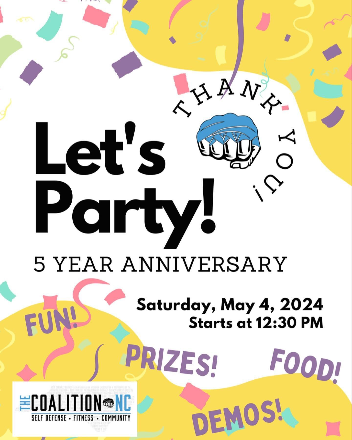 We are so thankful to everyone in our community for making it possible for us to reach 5 Years as a small business! We started up less than a year before COVID Lockdowns started, and thanks to everyone we made it through! Come celebrate with us, brin
