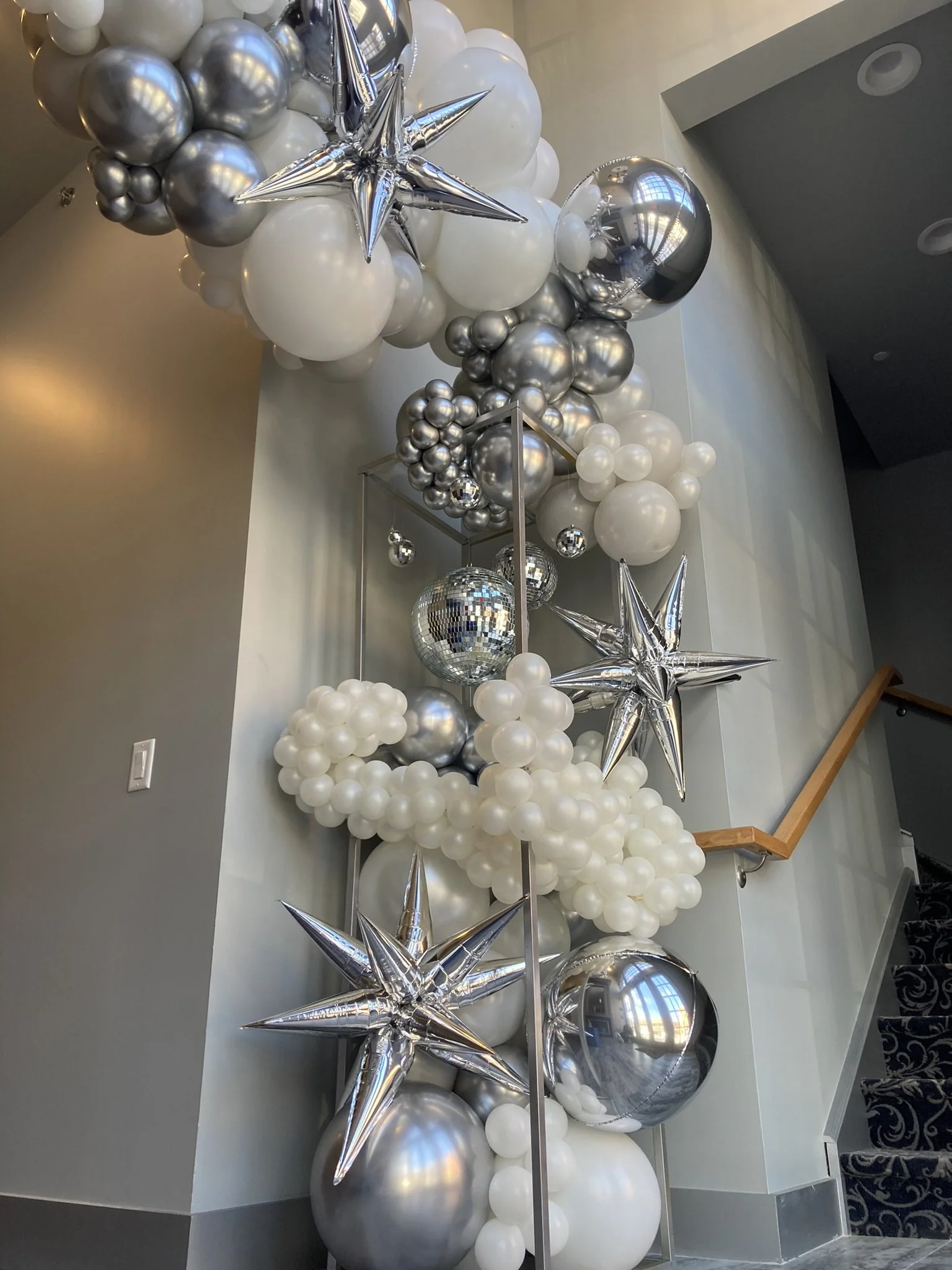 Entry Balloons with mirror ball