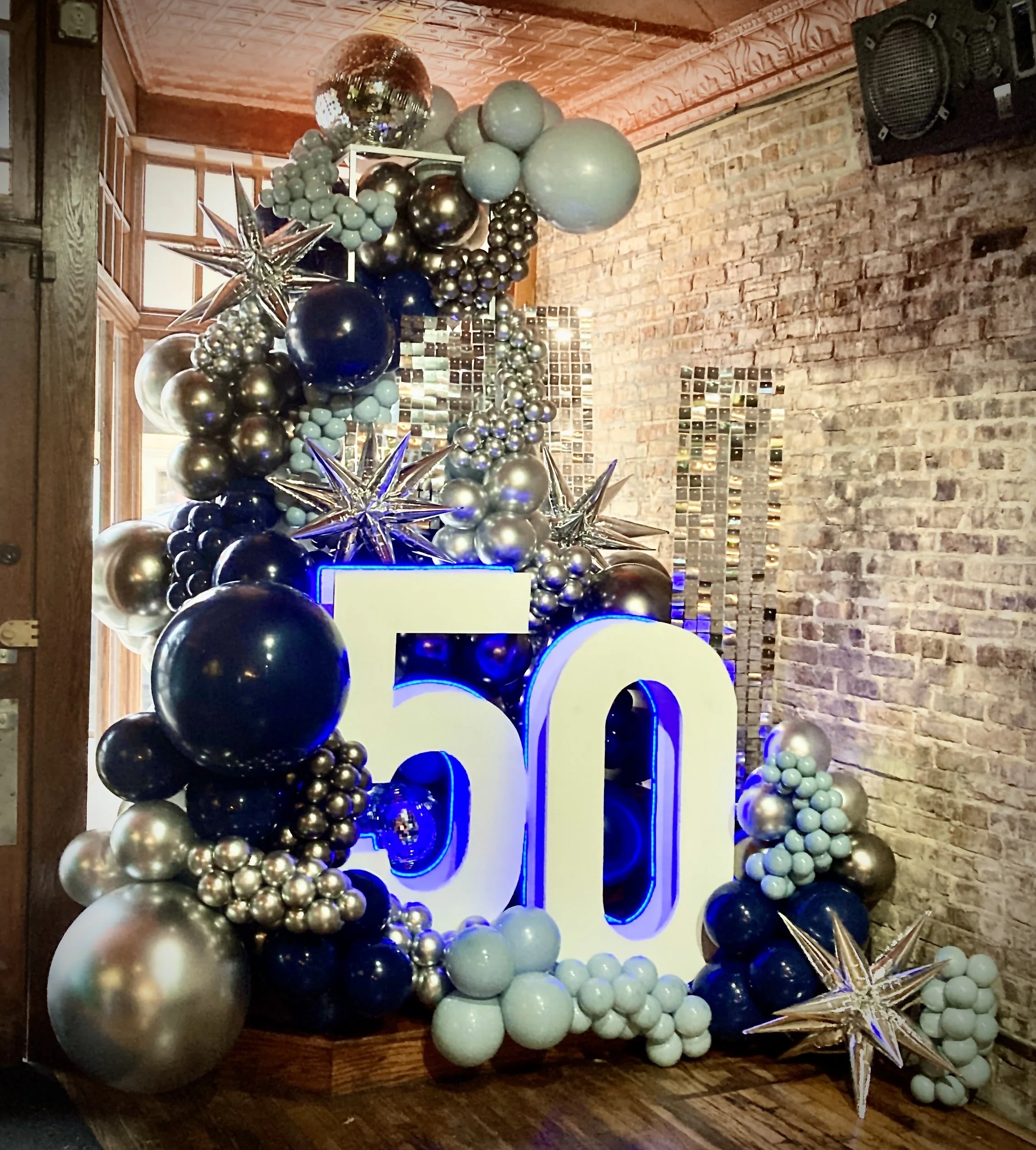 50th Shimmer Backdrop