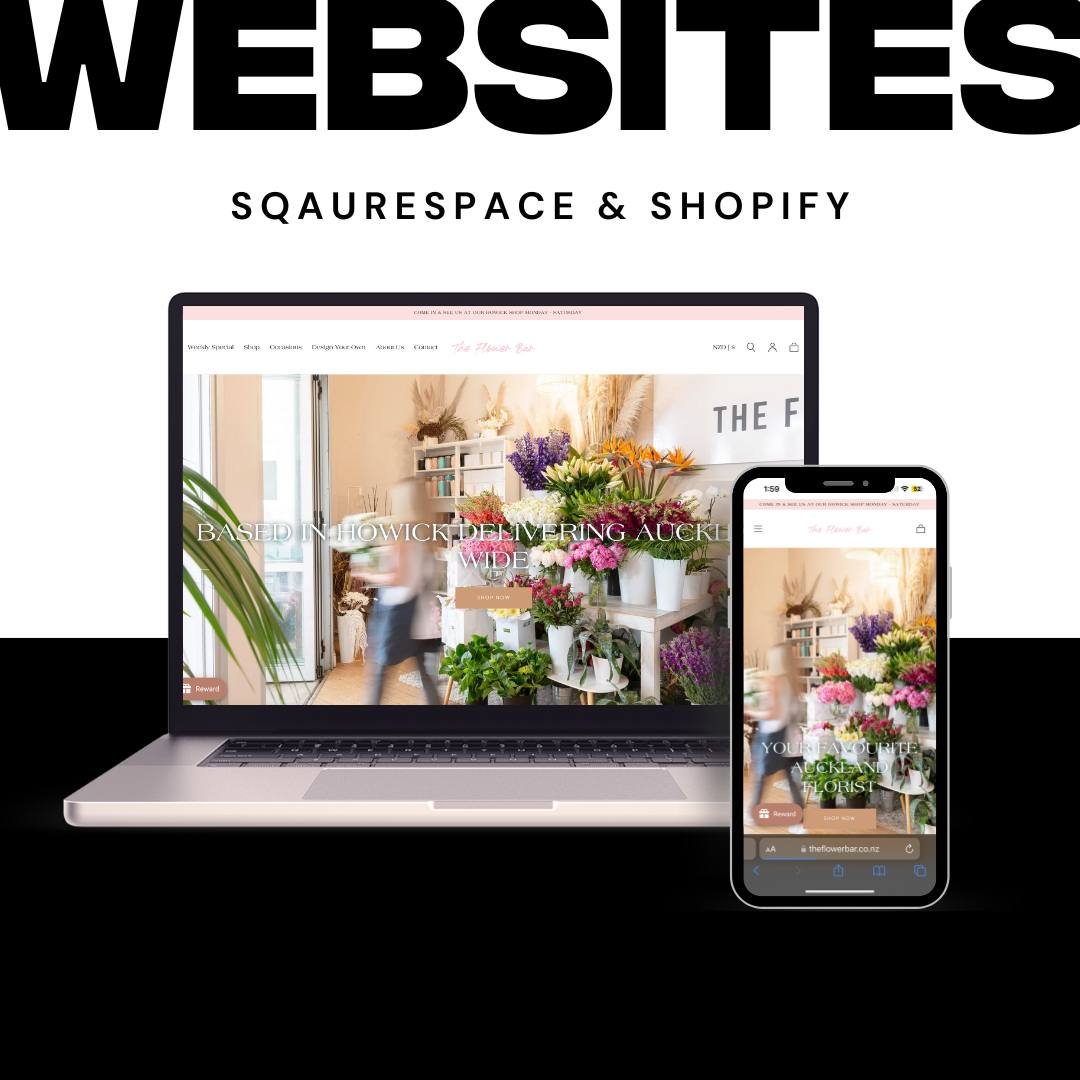 We absolutely love the final look of this website rebuild for our client, @theflowerbar.nz 🌸 The focus of this build was to improve their site speed, user experience &amp; navigation, whilst giving it a nice fresh look! 

Improving their website met