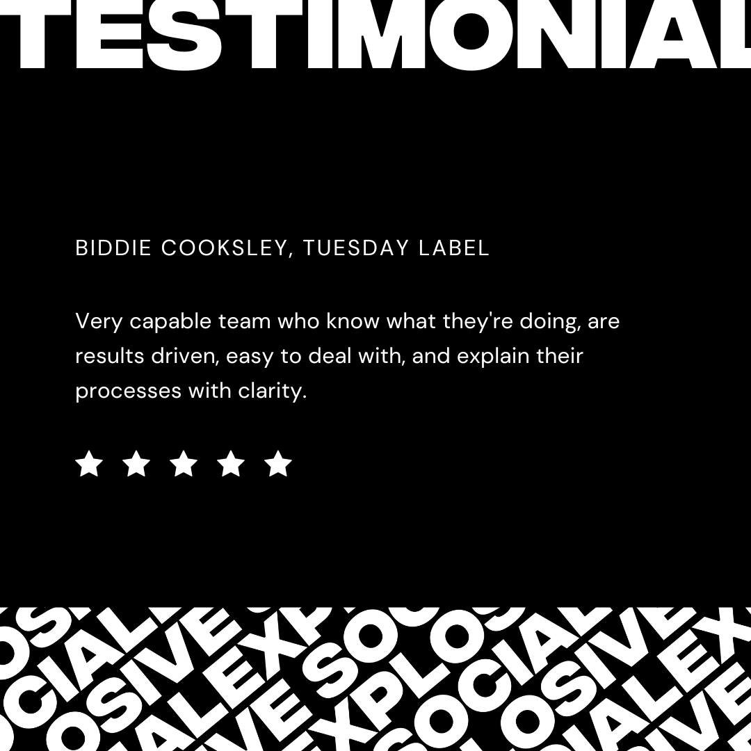 Another amazing client success story from our client, Tuesday Label. We appreciate you! 🤍