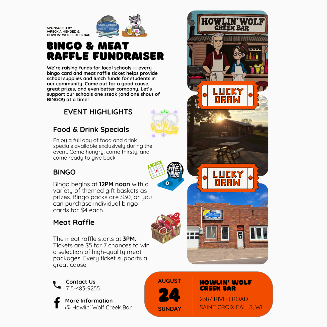 Bingo & Meat Raffle Fundraiser