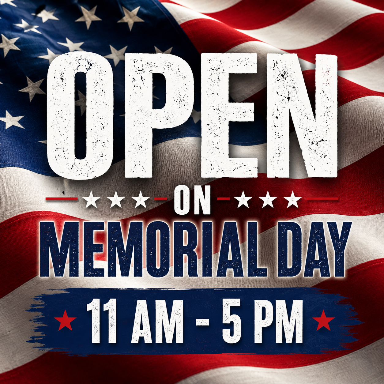 Open 11 AM - 5 PM