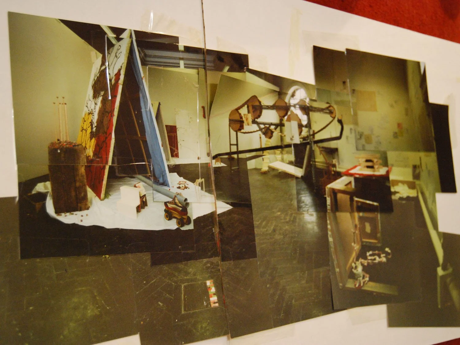 Peripatetic Nomads Part 2 (with Pebble Skimming Machine), BA Degree Show installation, Hull, 2000