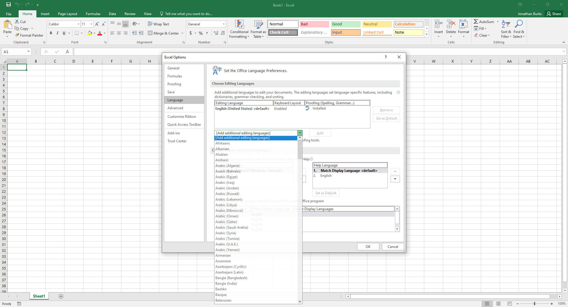 Language Tab. Excel Change Excel's Language: A Step-by-Step Guide — Excel Delta | Mastery ...