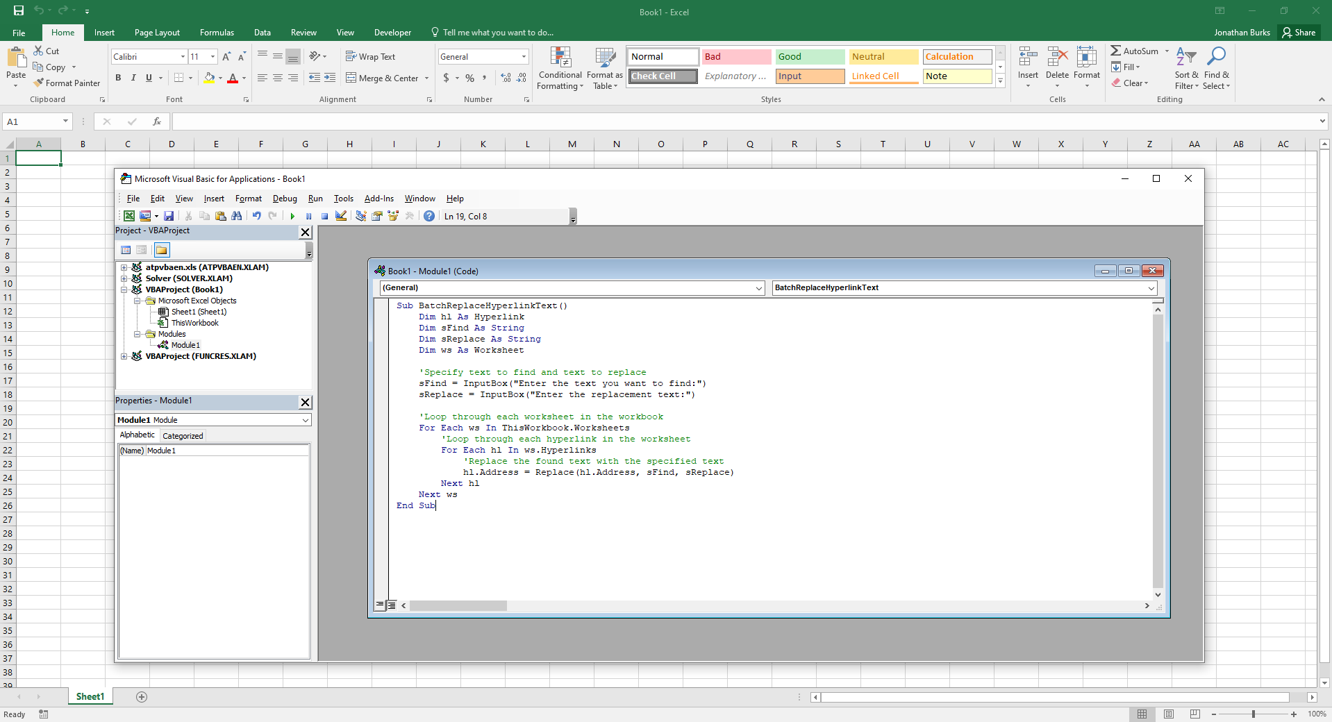 Batch Find and Replace Specific Text in Hyperlinks — Excel Delta ...