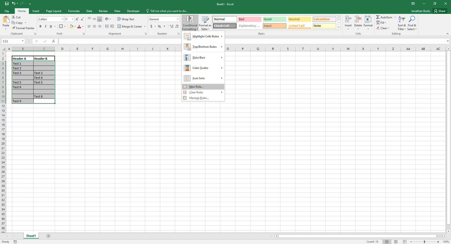 How to Apply Conditional Formatting to Cells Containing Symbols in ...