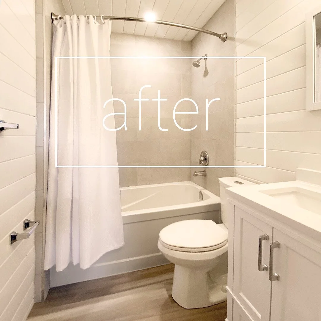 This southern Alberta ranch house bathroom was in much need of some love! After a full demolition of the space, we added some off-white tongue and groove pine boards, a new 3-piece bathroom layout and chrome hardware. 🤩

#cowboybathroom #newfavourit