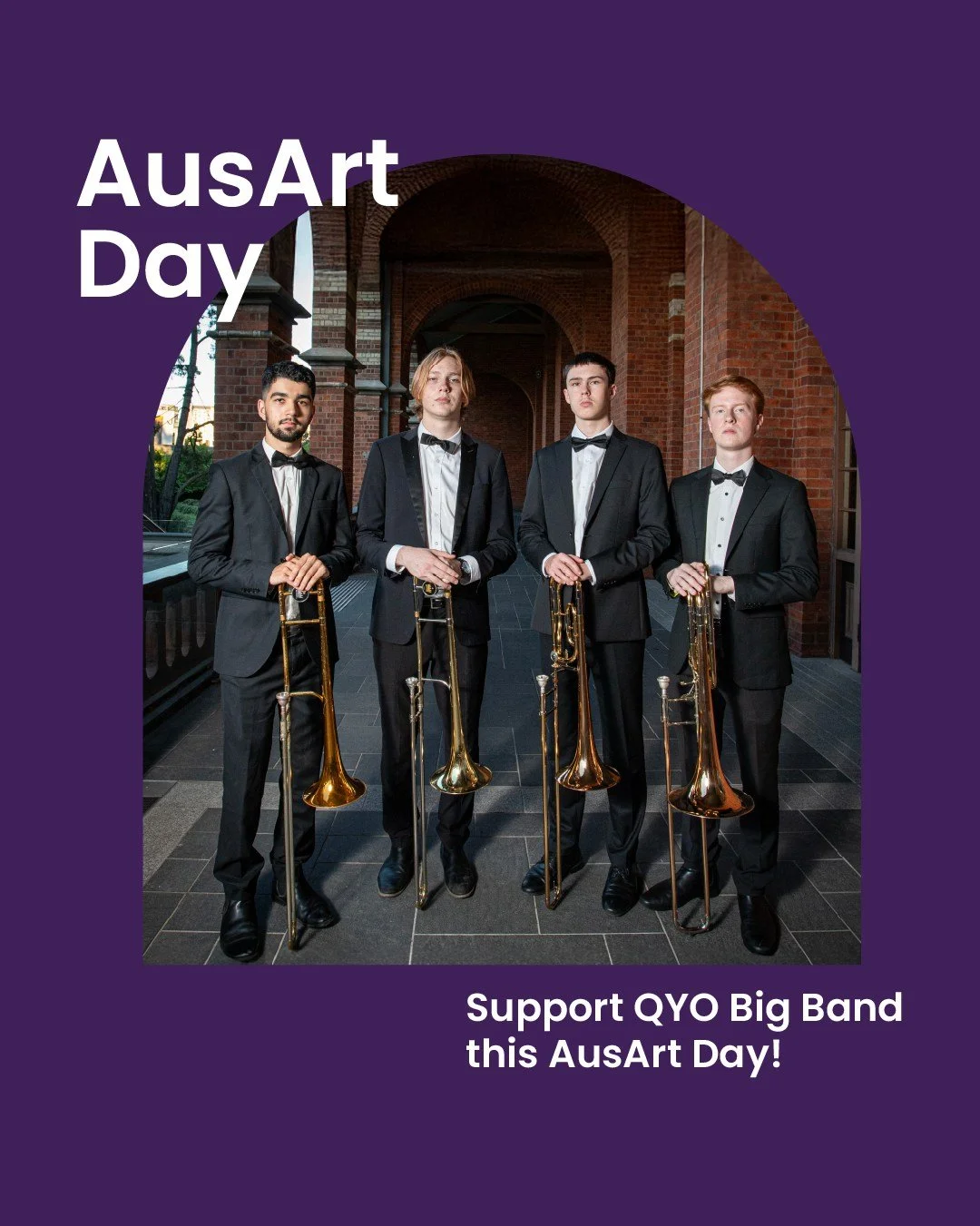Today we celebrate #AusArtDay! 
A day to recognise and support the incredible work of Australian artists ✨

In celebration of #AusArtDay, donate to QYO Big Band's 1st International Tour to Japan. Your donation this AusArt Day helps us make this journ