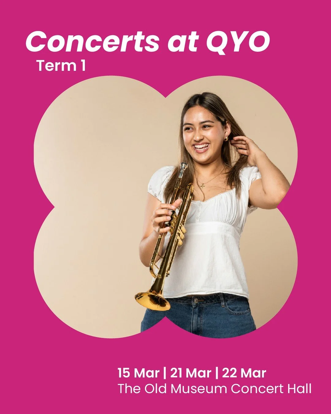 Term 1 Concerts are coming to QYO! 🎶

Join us for an exciting showcase of our young musicians as they take the stage across multiple concerts this term. Save the dates and come support the next generation of performers.

🎟️ Tickets available now! -