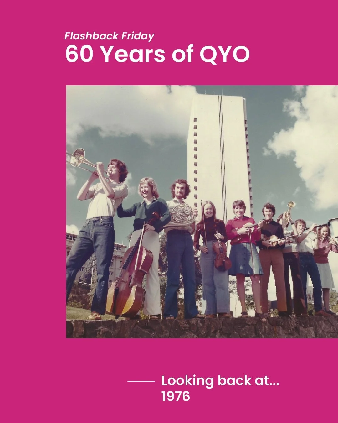 #flashbackfriday 1976

Welcome back to another Flashback Friday! This week, we&rsquo;re closing out our January spotlight on 1966&ndash;1976 by looking back at a landmark year in QYO history.

1976 saw the very first John Curro National Youth Concert