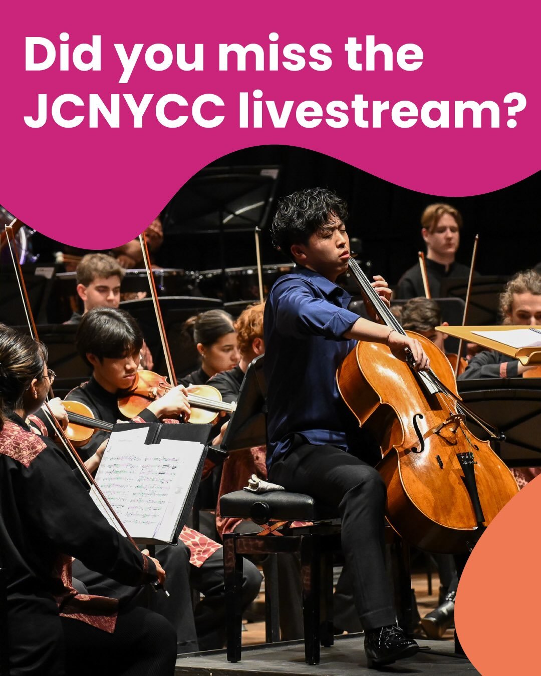 Did you miss JCNYCC? 🎼🎻

For two weeks only, we have the full recording available to watch on our YouTube Channel! Have a watch before it goes on November 13th.

📽Link in bio!

&copy; Marc Grimwade

#qyo #queenslandyouthorchestras #JCNYCC