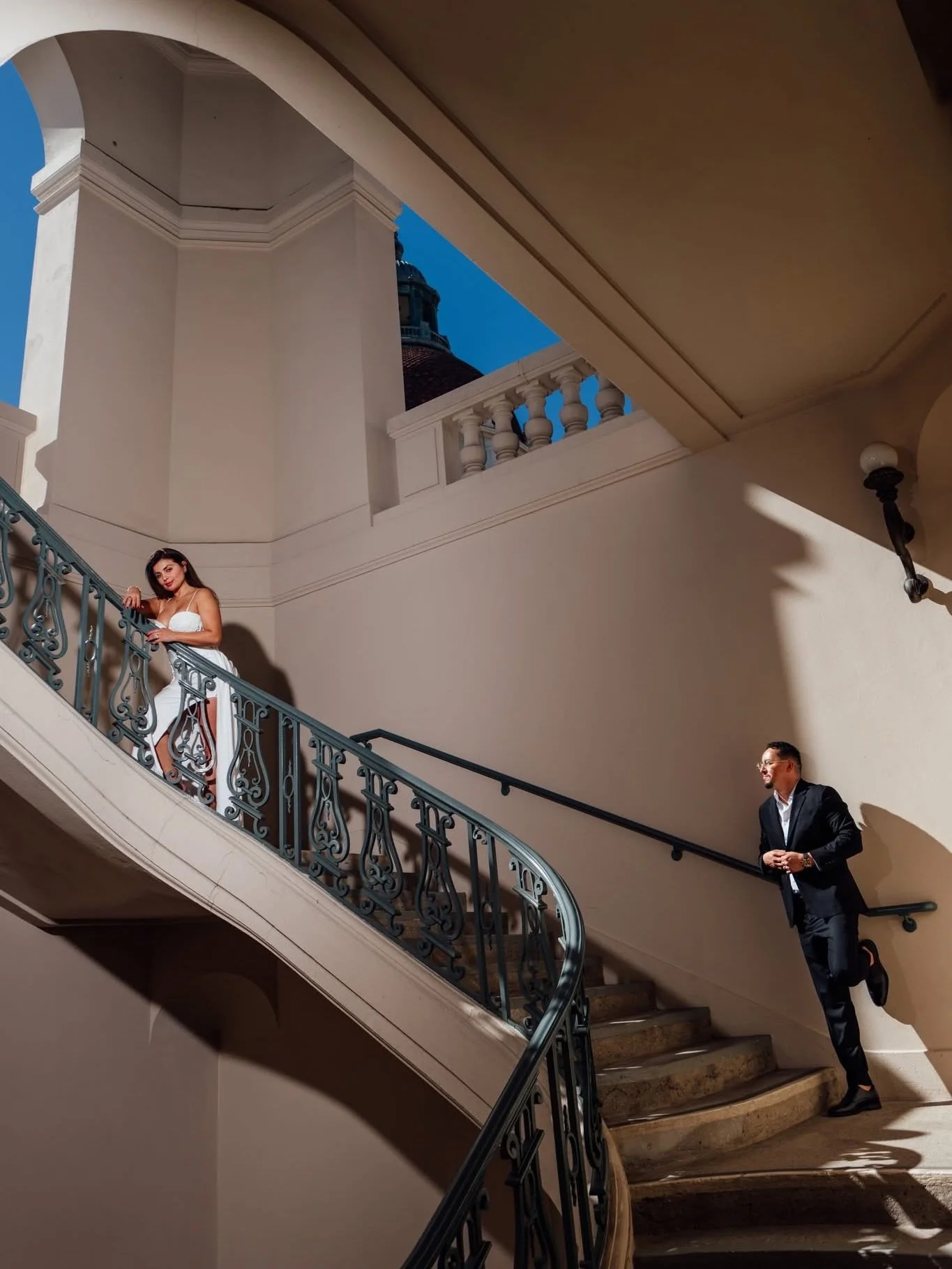 Shapes, shadows, and silhouettes.  #engagmentphotography