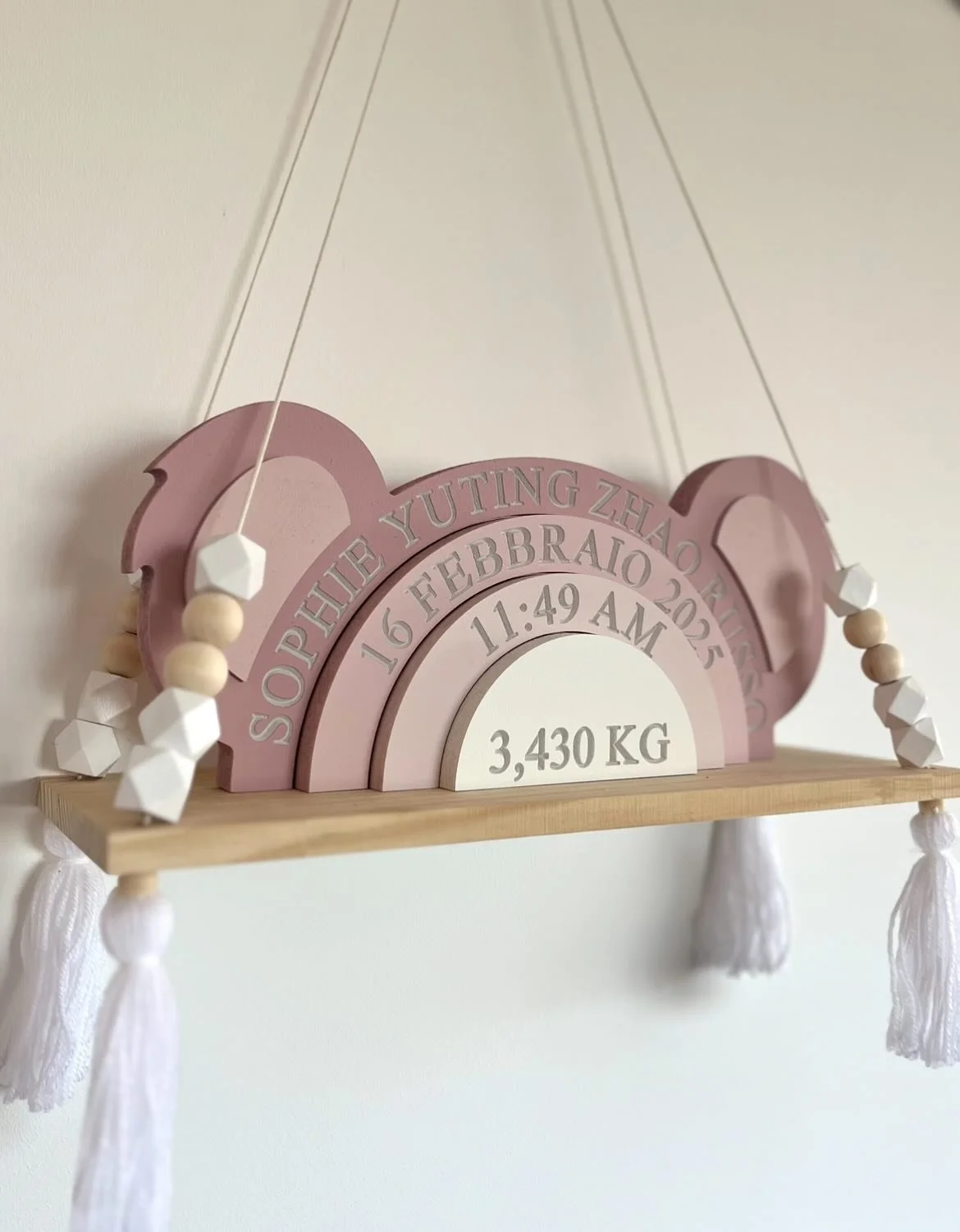 How adorable is our pink koala🥺 
Every stacker can be fully personalised and bespokely painted to your choice of colours

🔎 Koala Stacker 
🎨 Mulberry Pink Combo 

#koalanursery #pinkkoala #babygirlnursery