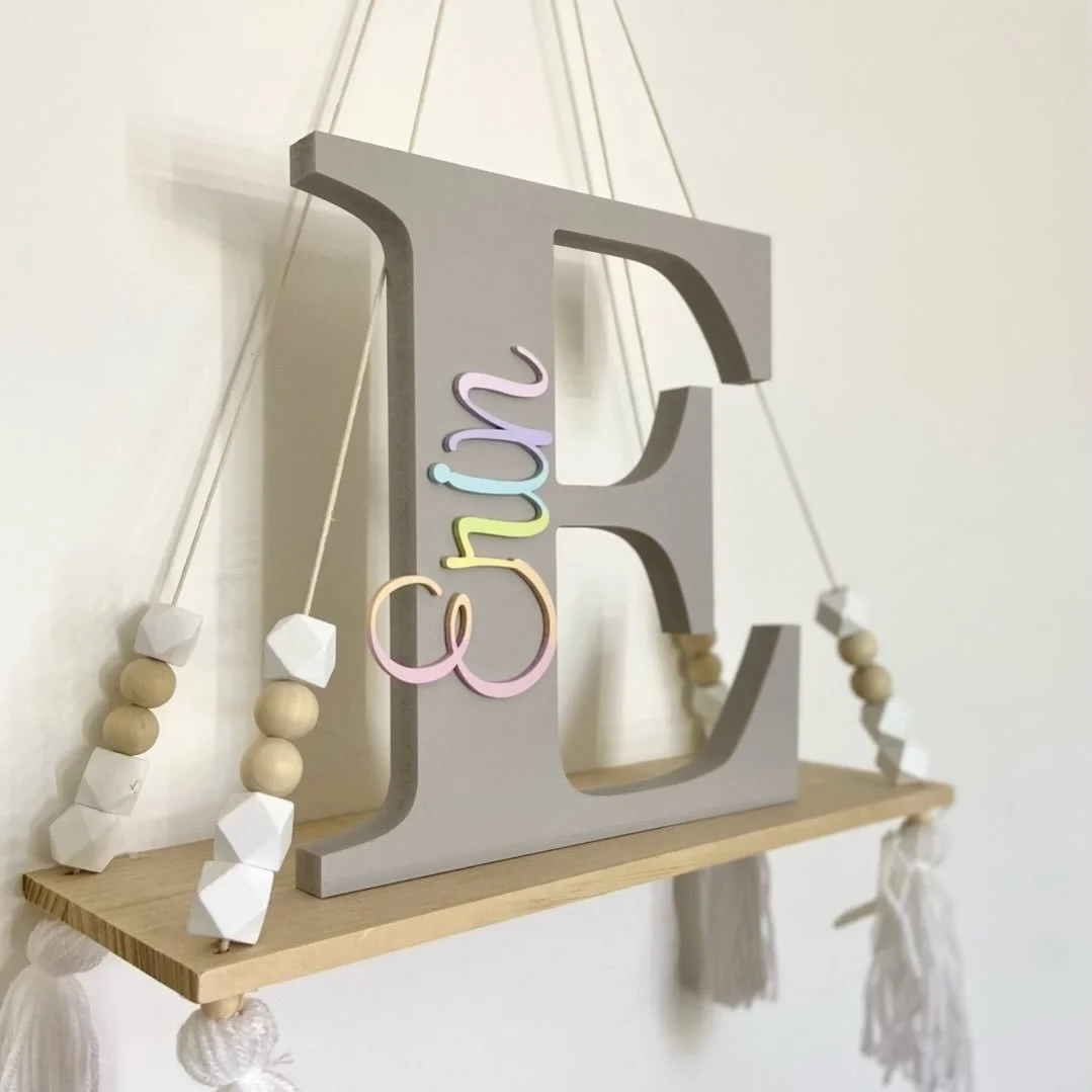 🌈🩶

🔎 Large Letter
🎨 Grey, Pastel Rainbow
📏 25cm

#greynursery #nurserydecoruk #pastelnursery #nameletter #newbabygift