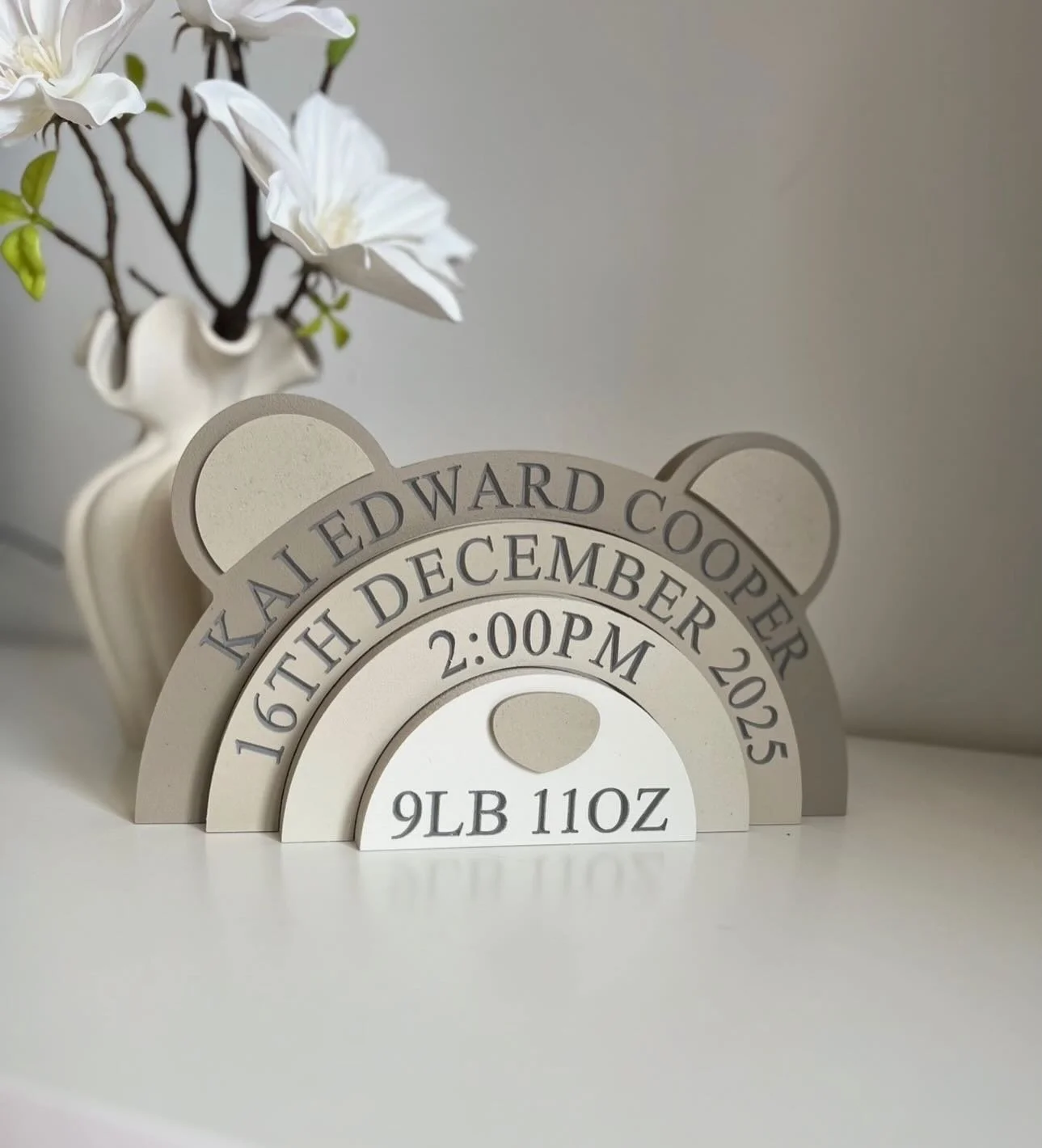 🧸

🔎 Bear Stacker 
🎨 Brown (1)

#teddynursery #babykeepsake #bearnursery #newbabygift #nurserydecor