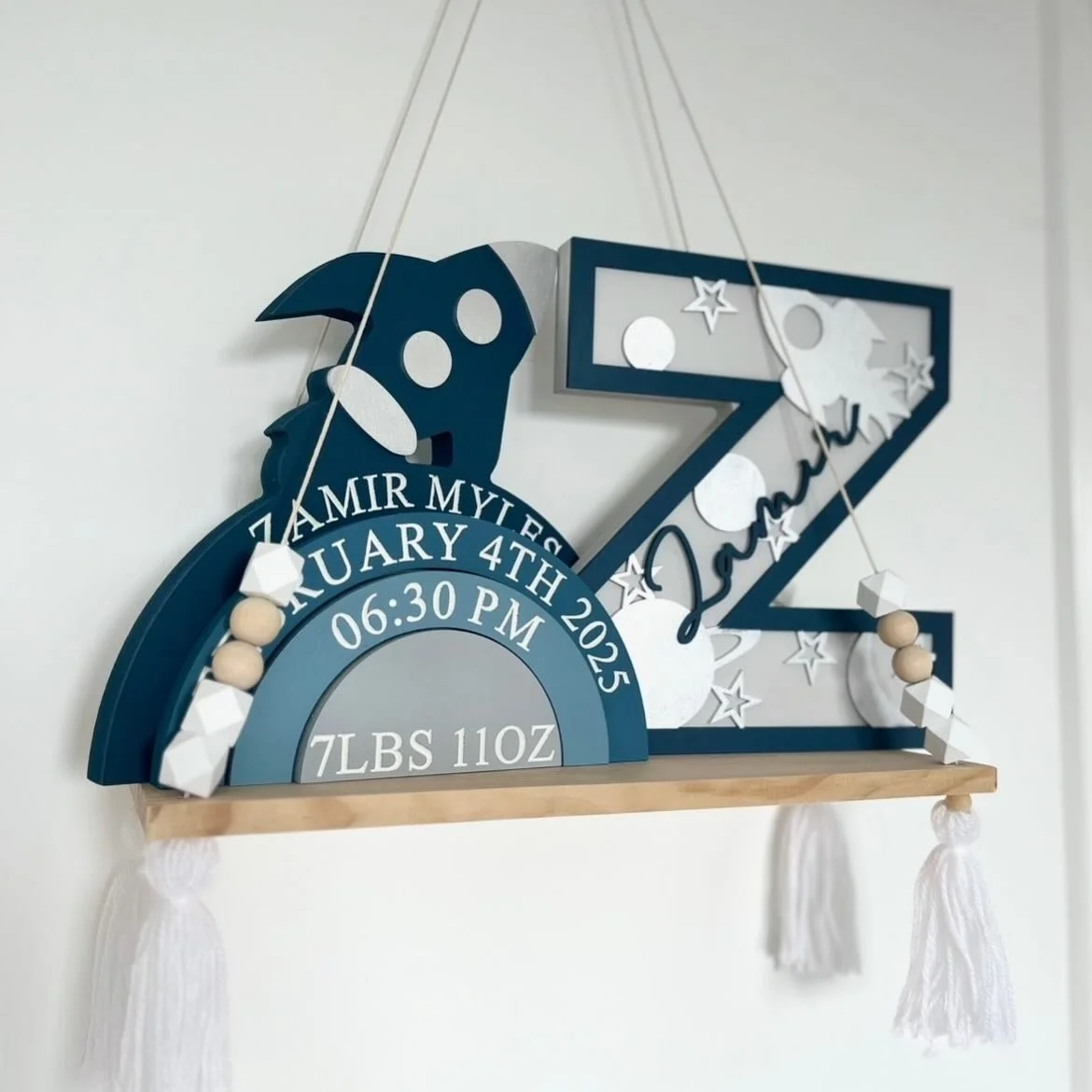 The space combo is a given, I&rsquo;m finding this theme everyone is struggling ordering one creation without the other, because they compliment eachother so perfectly 🚀

🔎 Rocket Stacker, Space Letter 
🎨 Navy Combo, Navy/Light Grey/Silver

#rocke