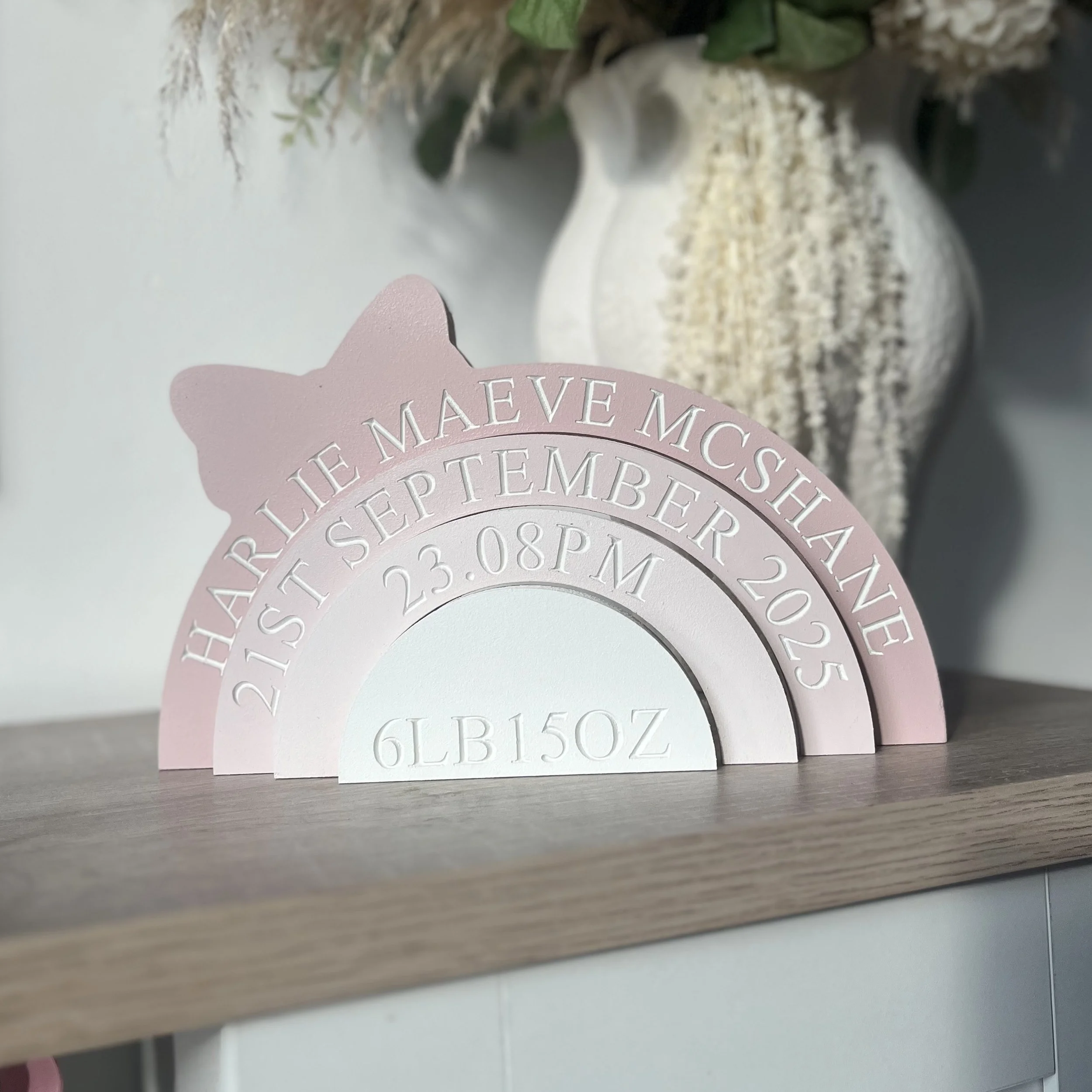 Dusky pink bow stacker.jpeg