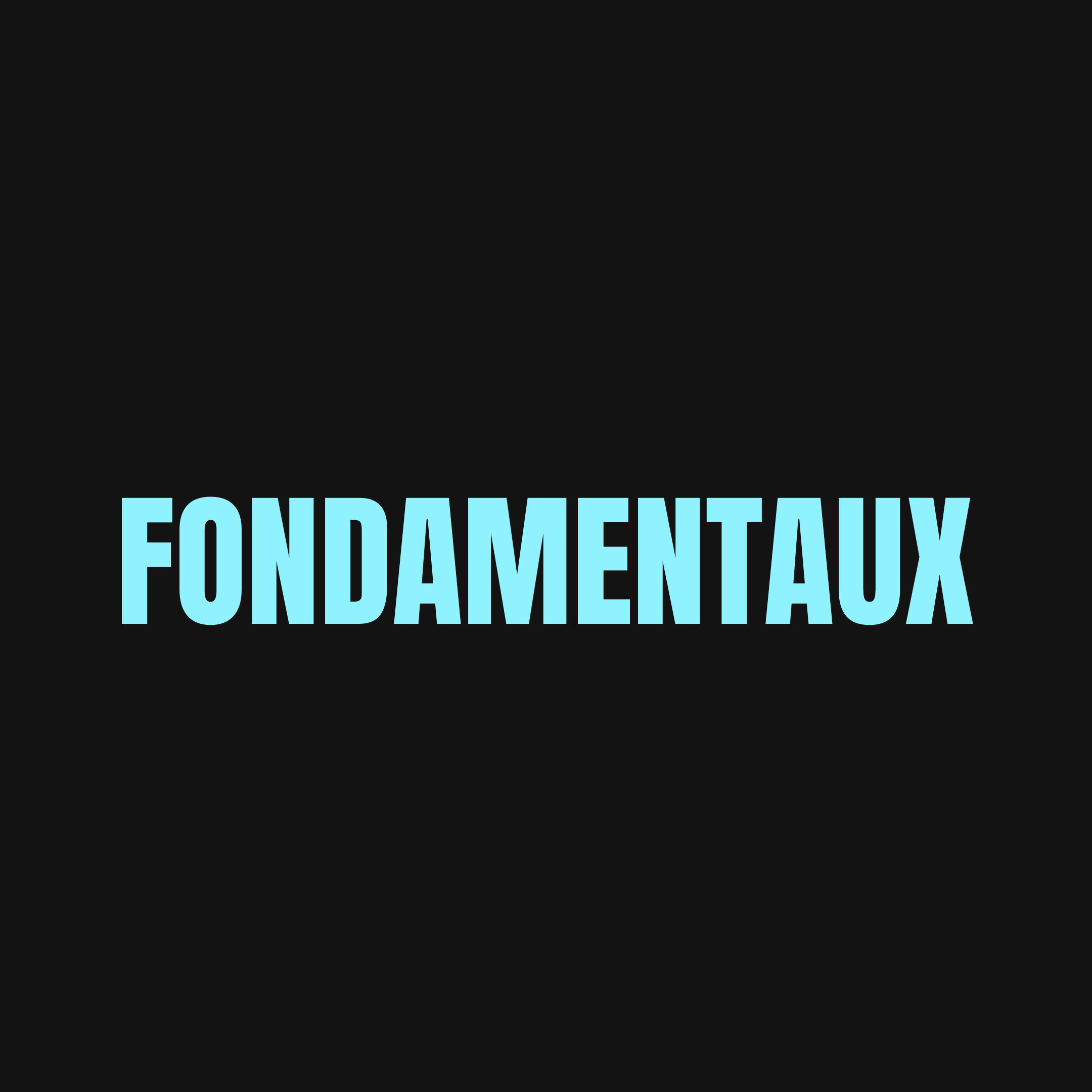 Fondamentaux/Fundamentals (lundi)