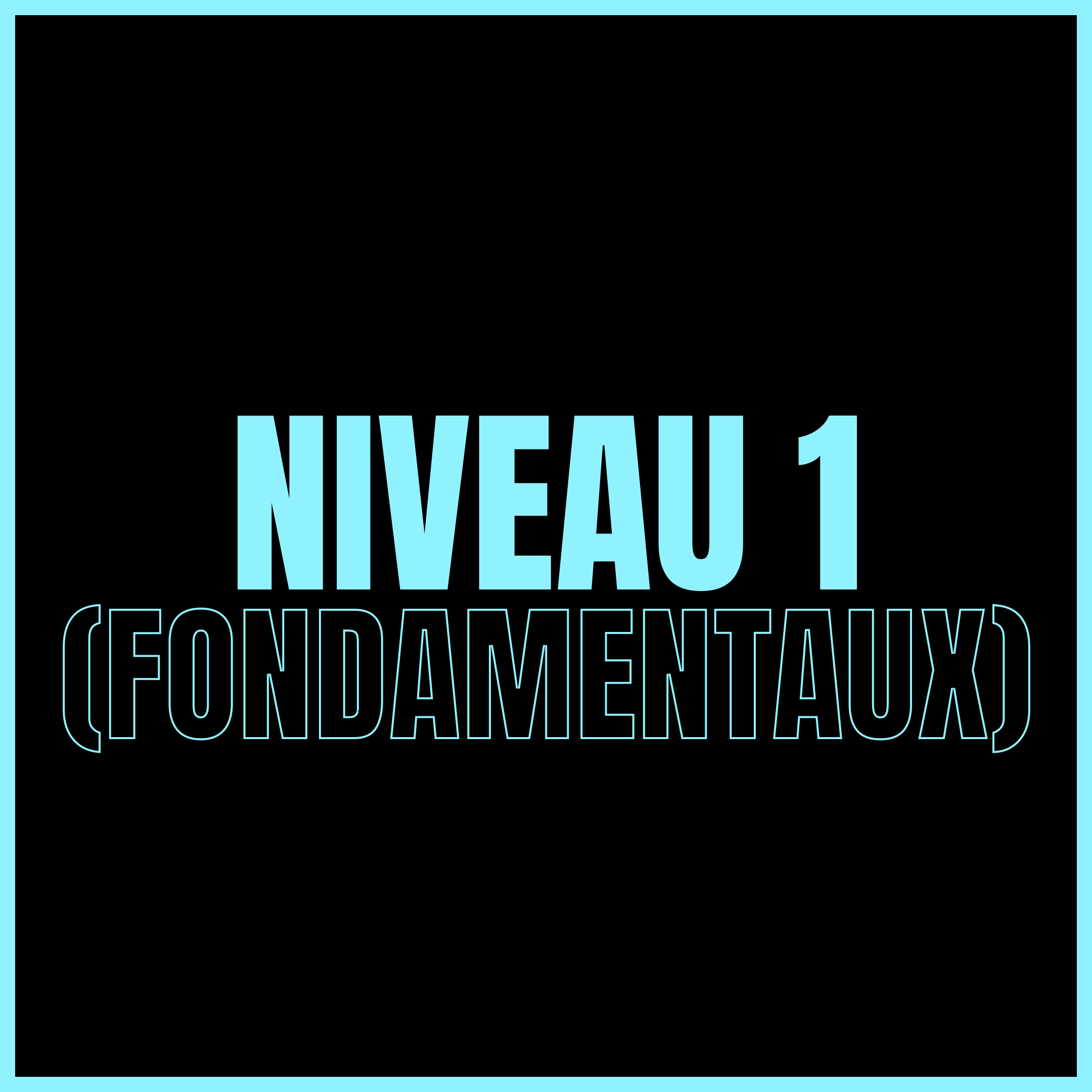 Niveau 1 (Fondamentaux) - mercredi
