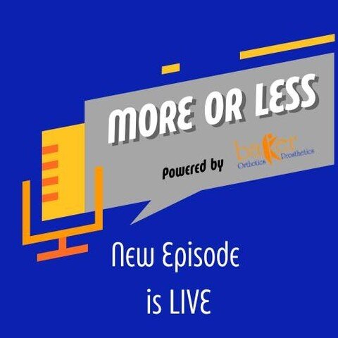 October is #physicaltherapy ⠀
In this month's episode of More or Less, we interview Shannon O'Neal, a physical therapist who specializes in amputee care. Learn how PT can benefit the individual throughout their lifespan, not just immediately followin