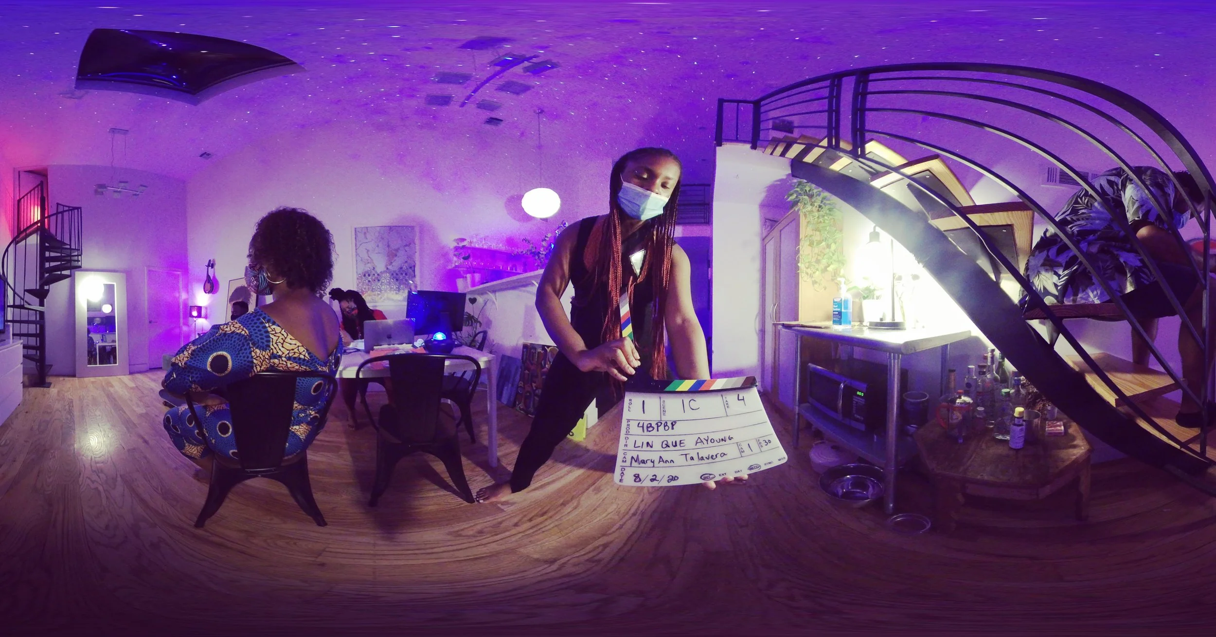 Behind the scenes of the 4 Black People Breathing Peacefully for 5 Minutes.