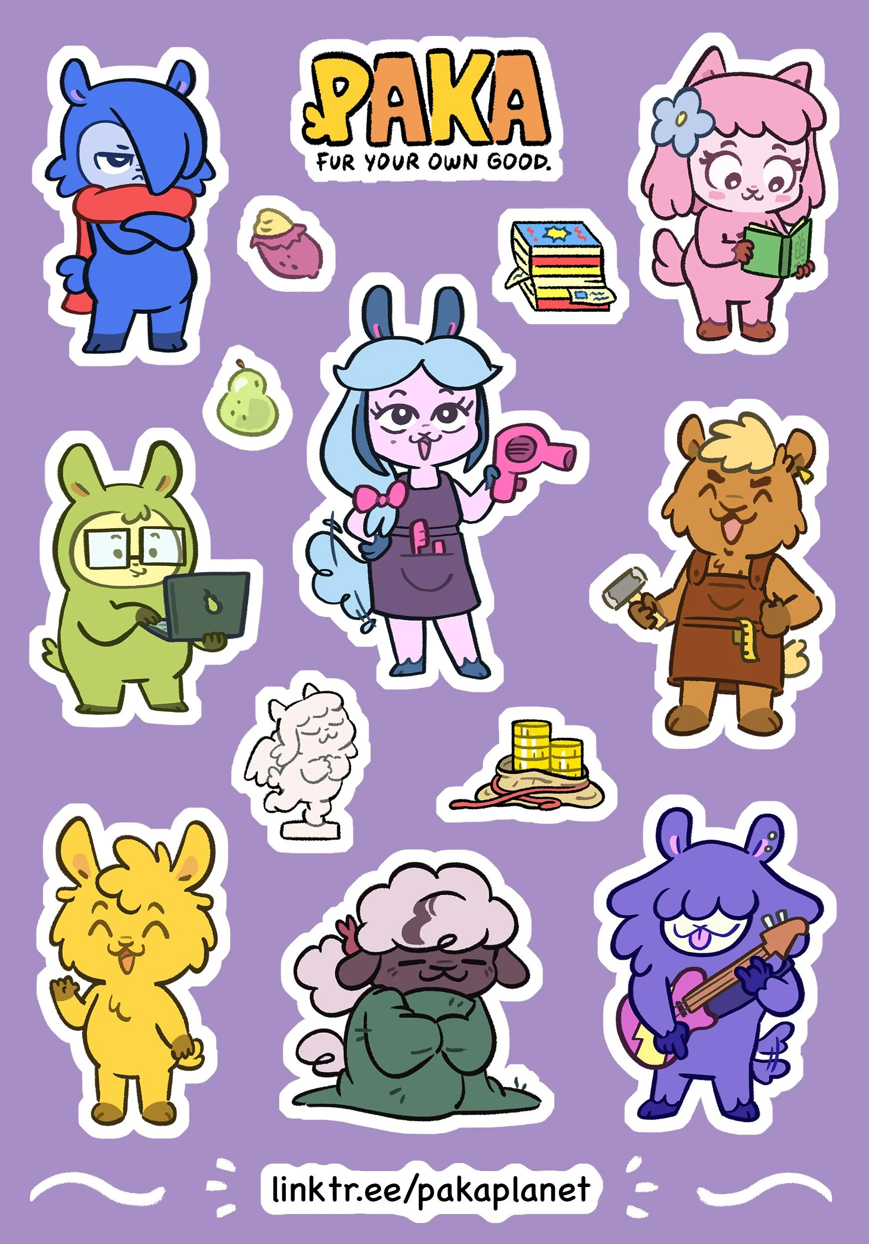 Paka Friends Stickers