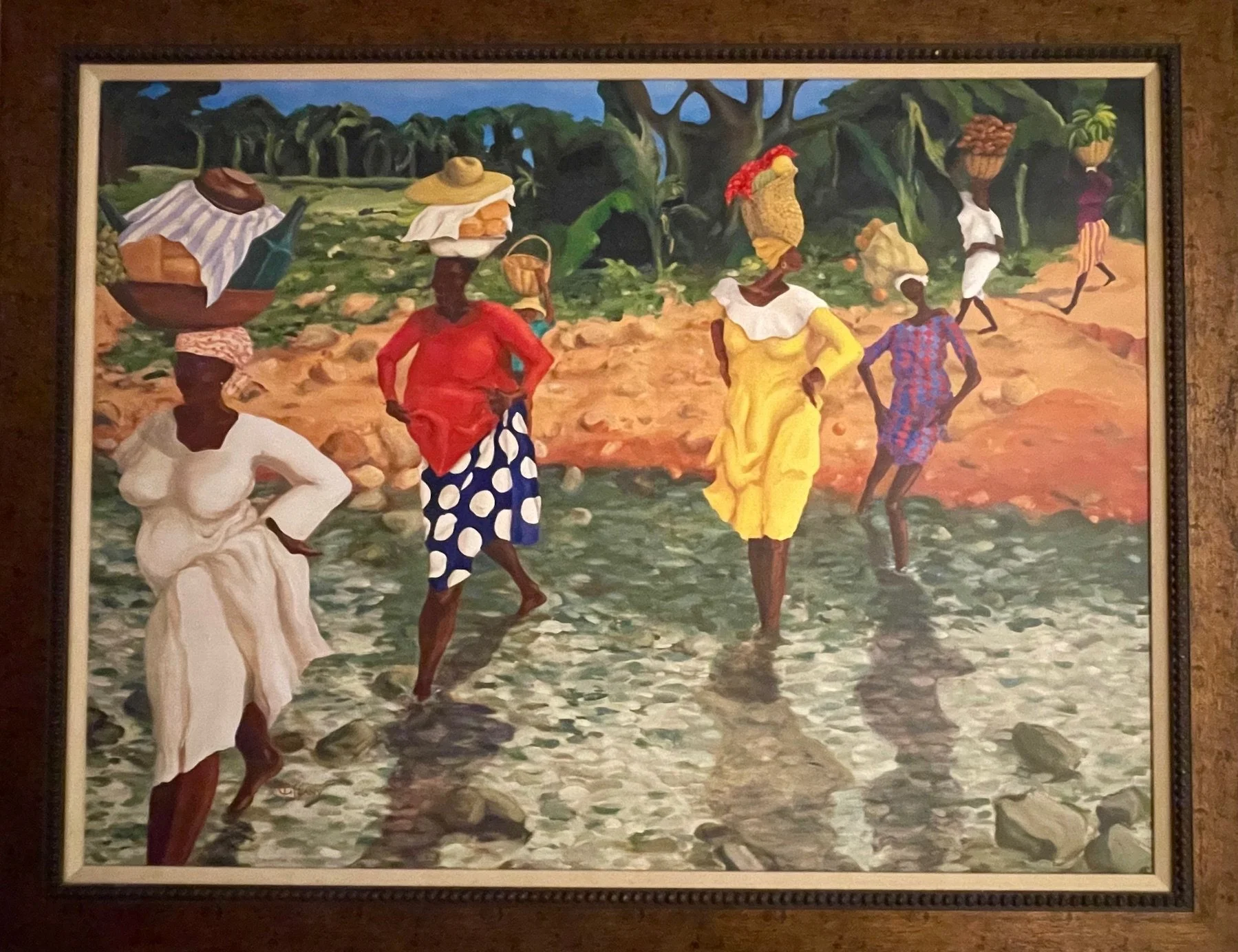 Haitian Ladies Gicleé by Tiffany Cant.  
37"x 46.5" ~ $350