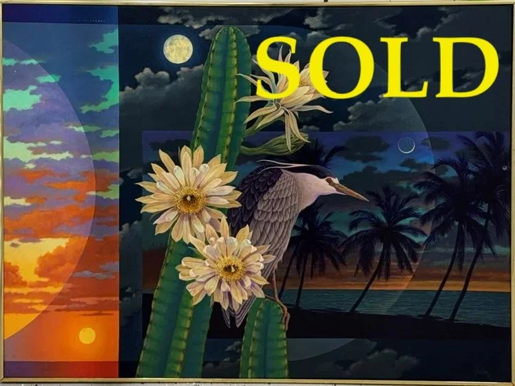 Sunset-Moonrise by Jim Salem
Oil on Canvas, 36" x 48"  ***SOLD***