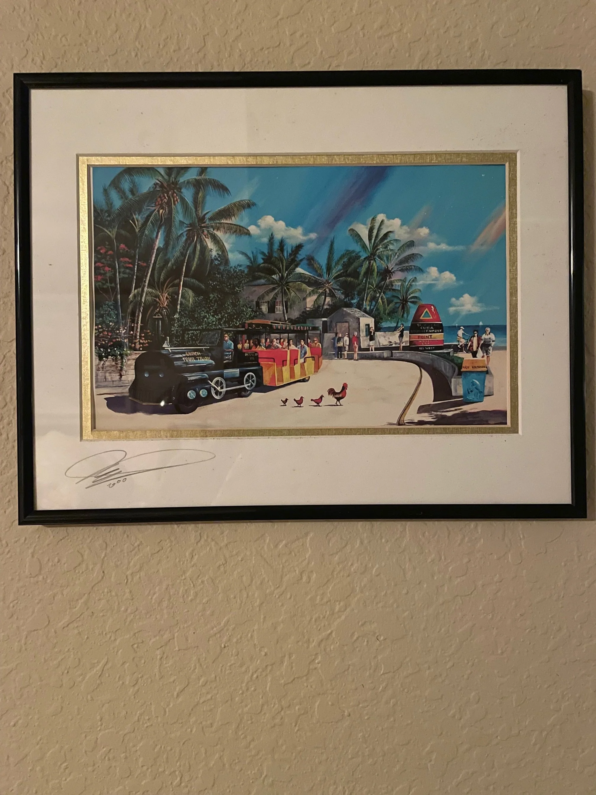 Southernmost Point Framed Print by Ray Rolston, 11.5"x 14.5" ~ $48