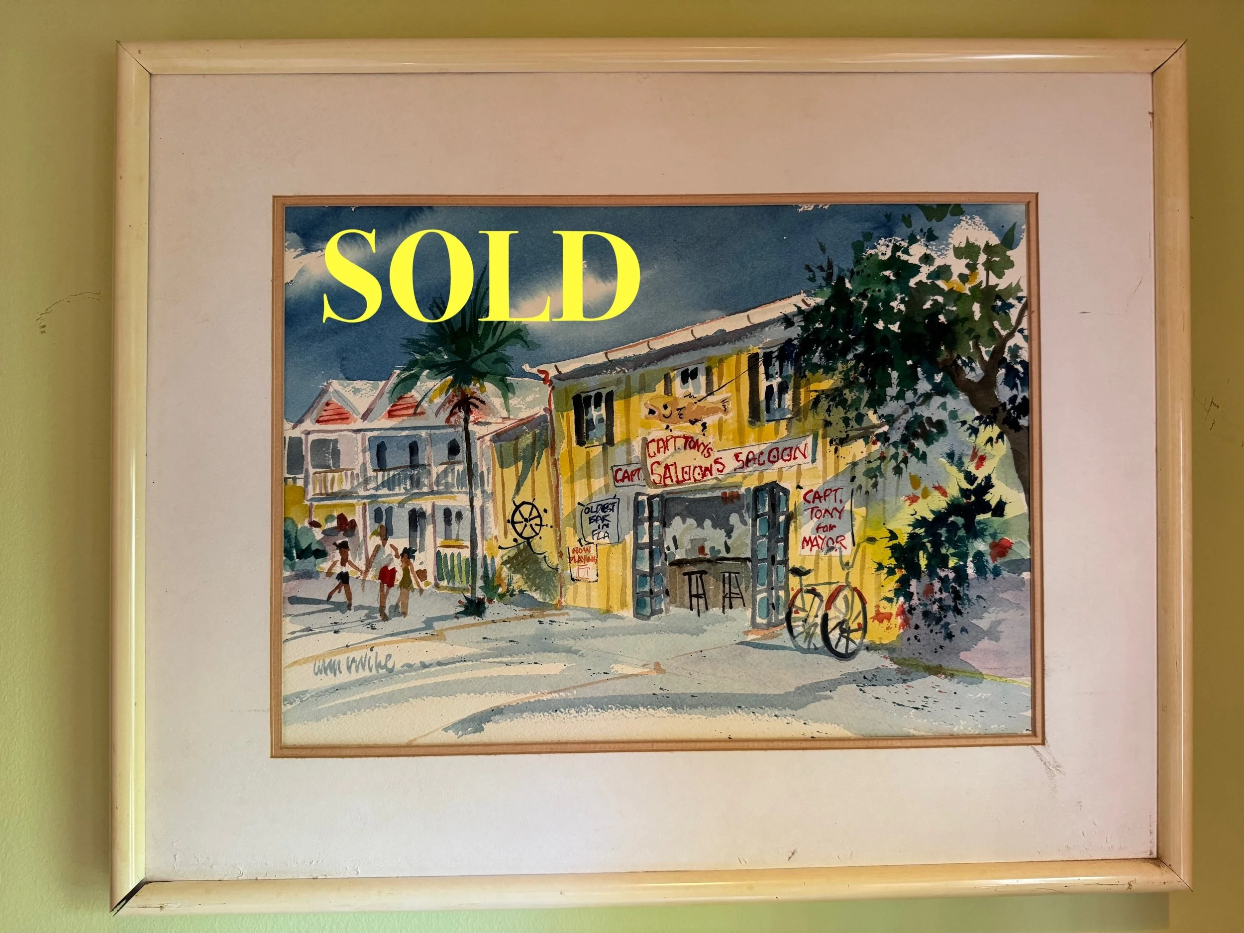 Captain Tony for Mayor, Anne Irvine
Watercolor on Paper,  14" x 10.25"  ****SOLD****