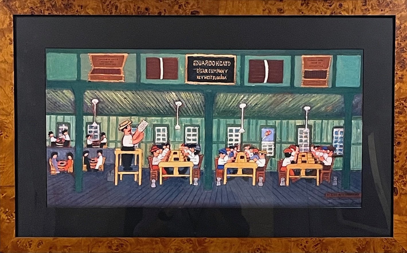 Cigar Rolling Framed Print by Mario Sanchez.  19"x 31" ~ $275