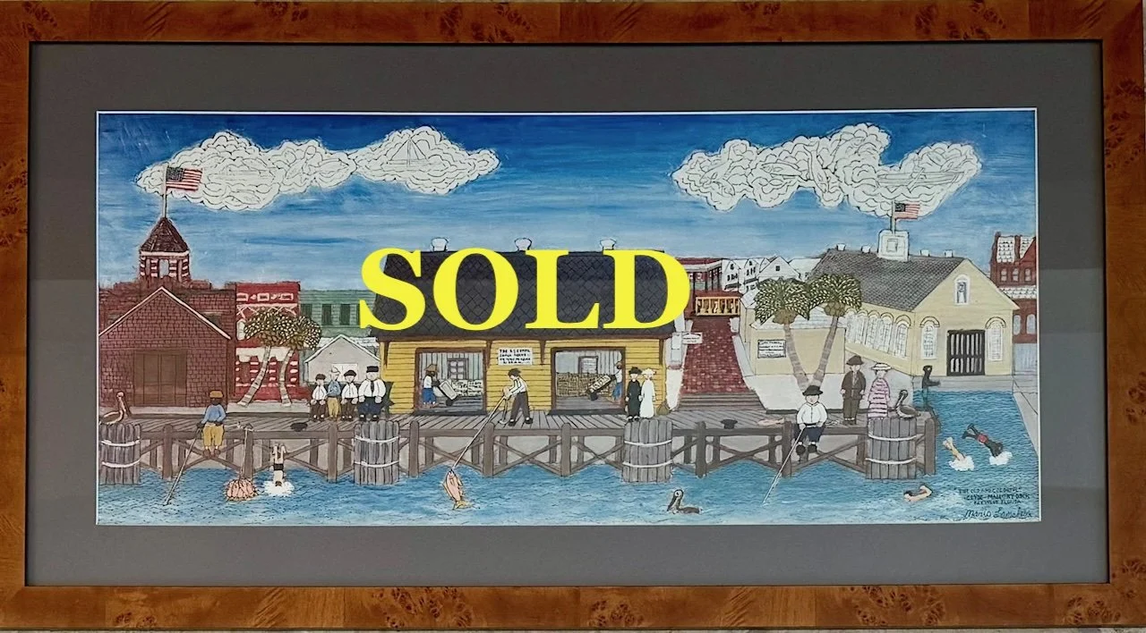 The Old & Colorful Clyde Mallory Dock by Mario Sanchez
Digital Print on Paper, 12" x 27" - $275 **SOLD**