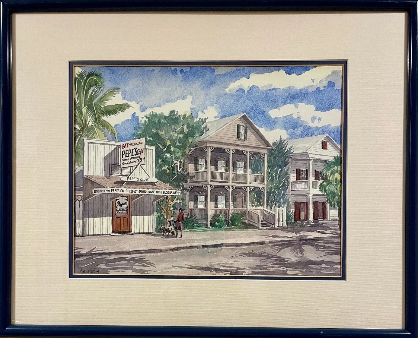 Pepe's Framed Print by George K. Salhofer, 
17"x 21" ~ $48